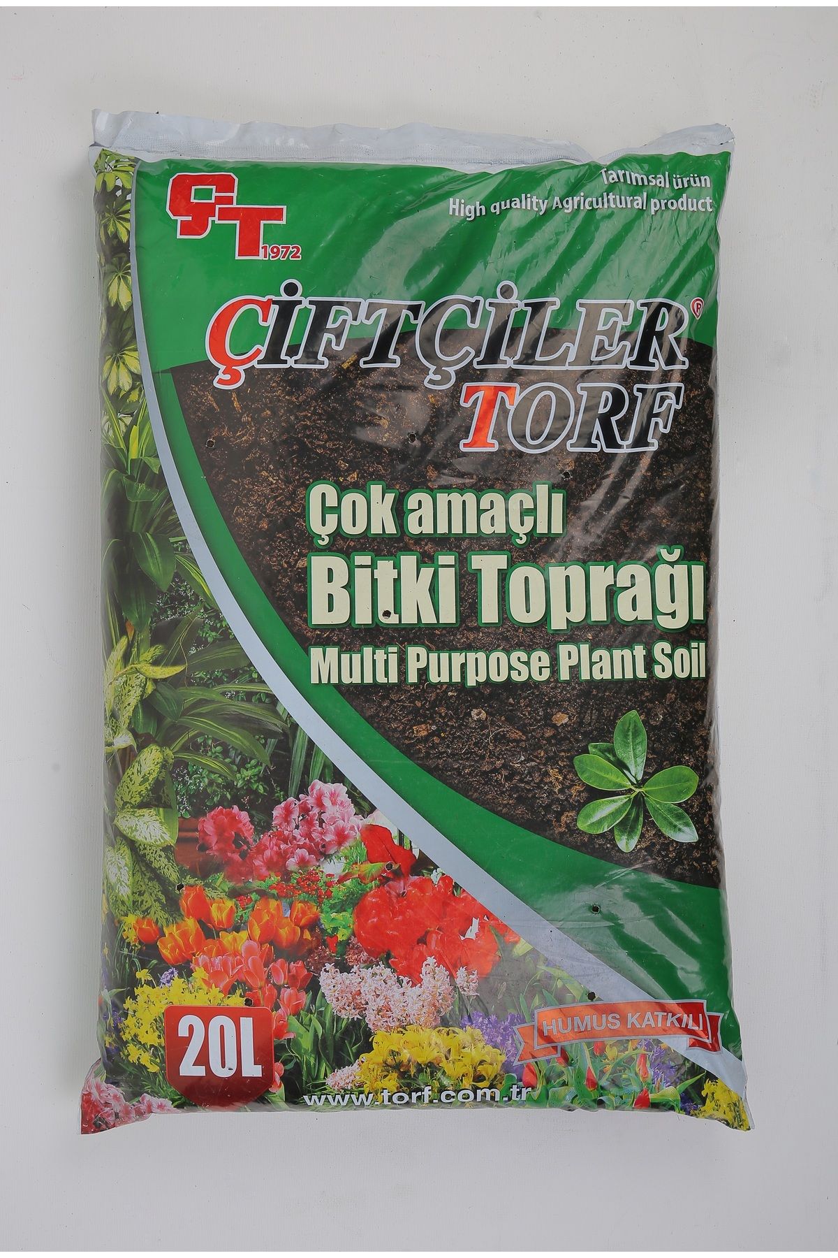 Çiftçiler Bitki Toprağı Torf Toprağı Vitaminli Çiçek Toprağı Karışımlı Torf Toprak 20 lt