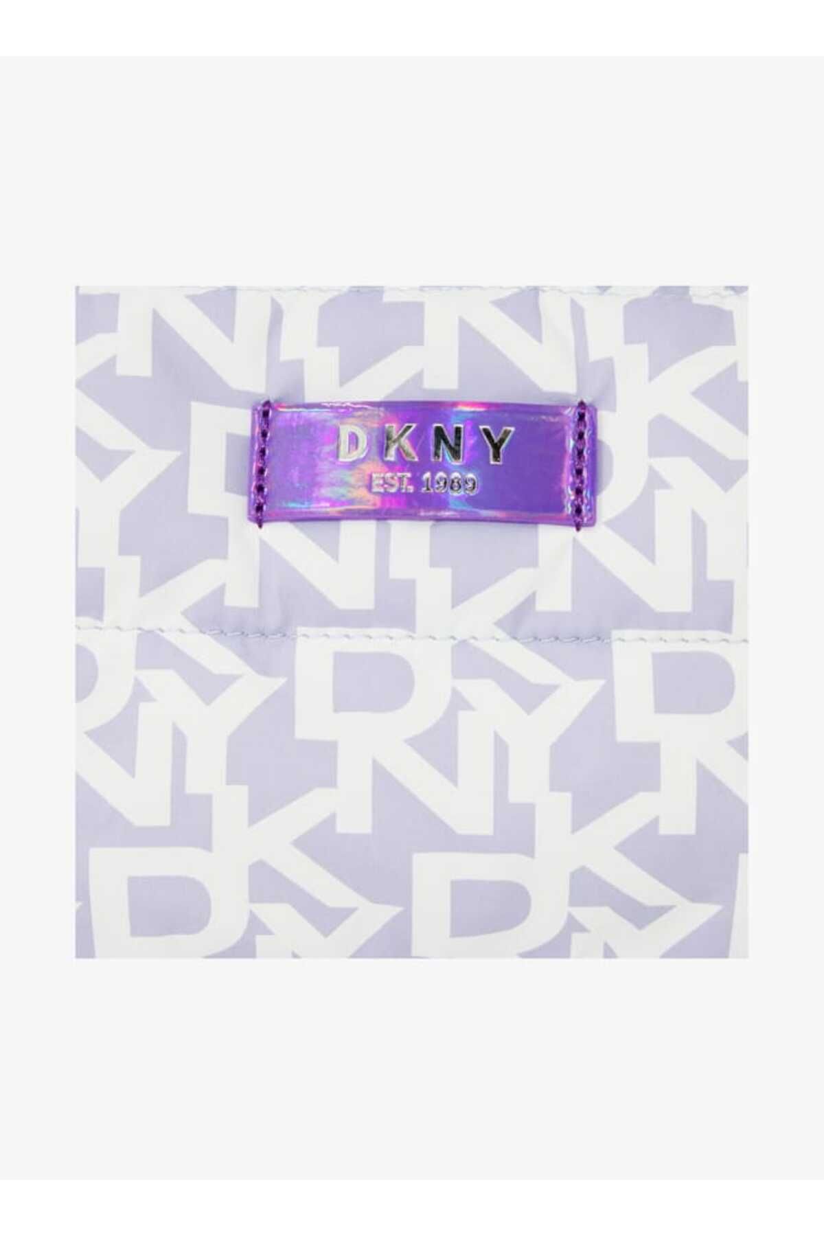 Dkny-Monogram Print Pouch with Double Handle and Zip Closure 2