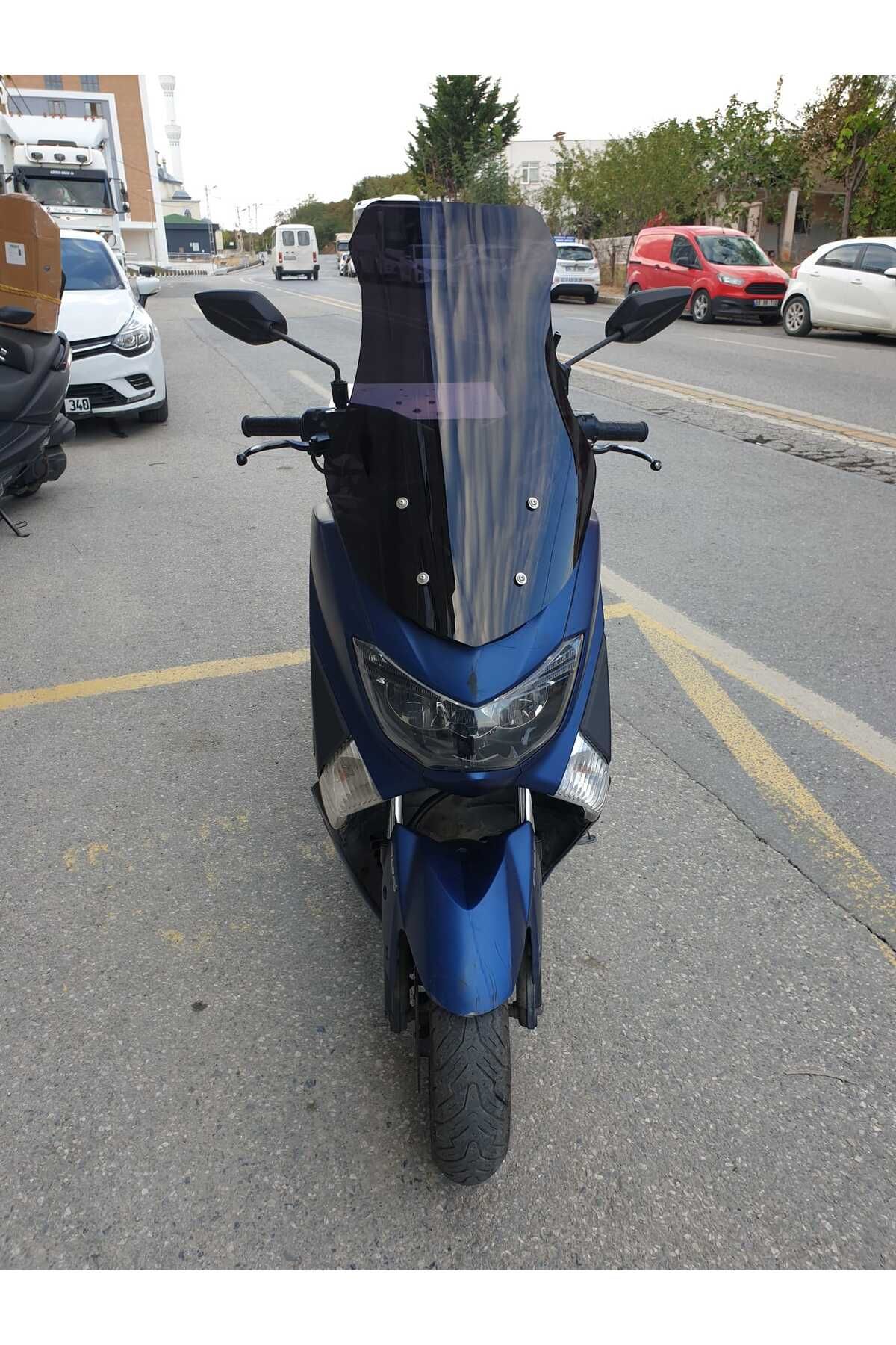 Yamaha Nmax Siperlik Ön Cam 2015 2020 Model 69cm Siyah Renkli 4mm