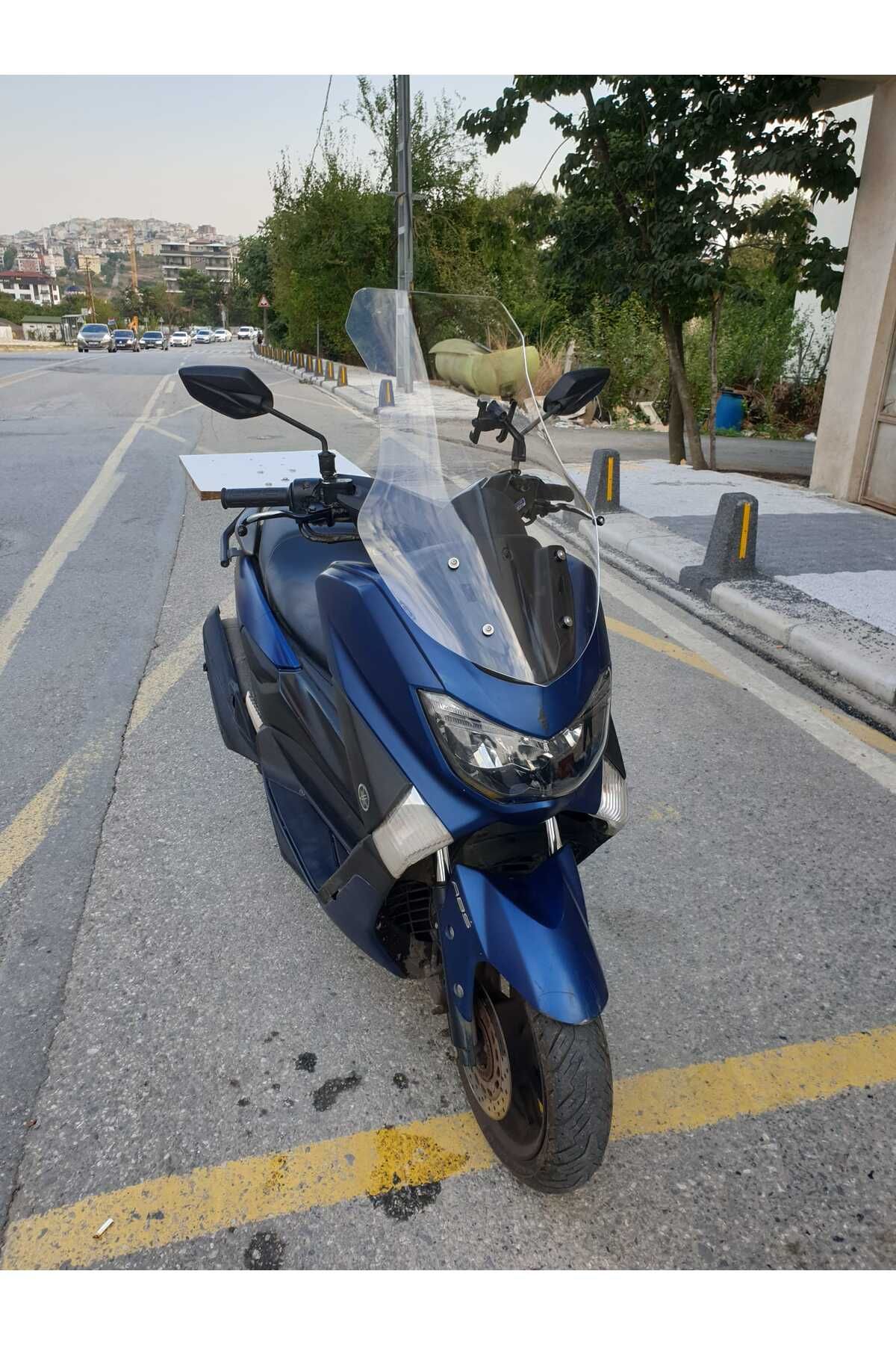 Yamaha Nmax Siperlik Ön Cam 2015 2020 Model 69cm Şeffaf Renkli 4mm