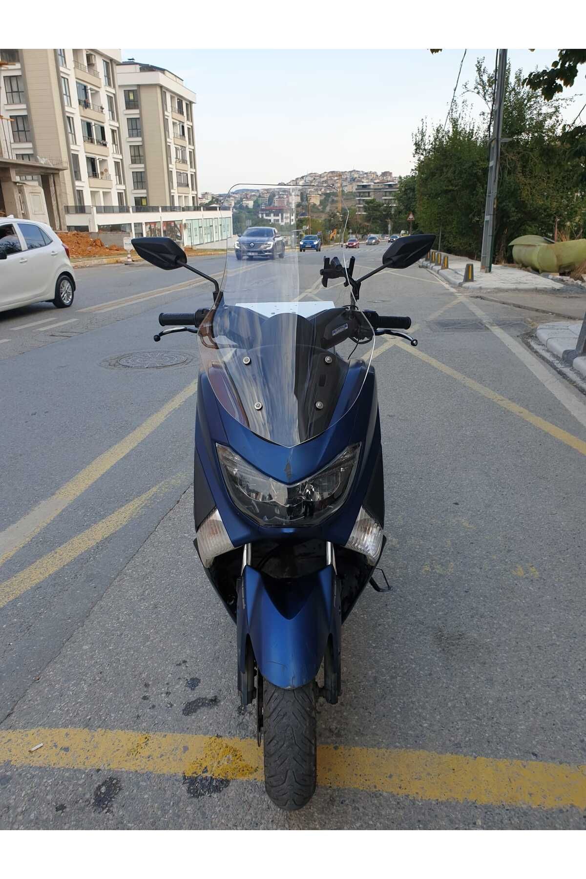 Yamaha Nmax Siperlik Ön Cam 2015 2020 Model 69cm Şeffaf Renkli 4mm
