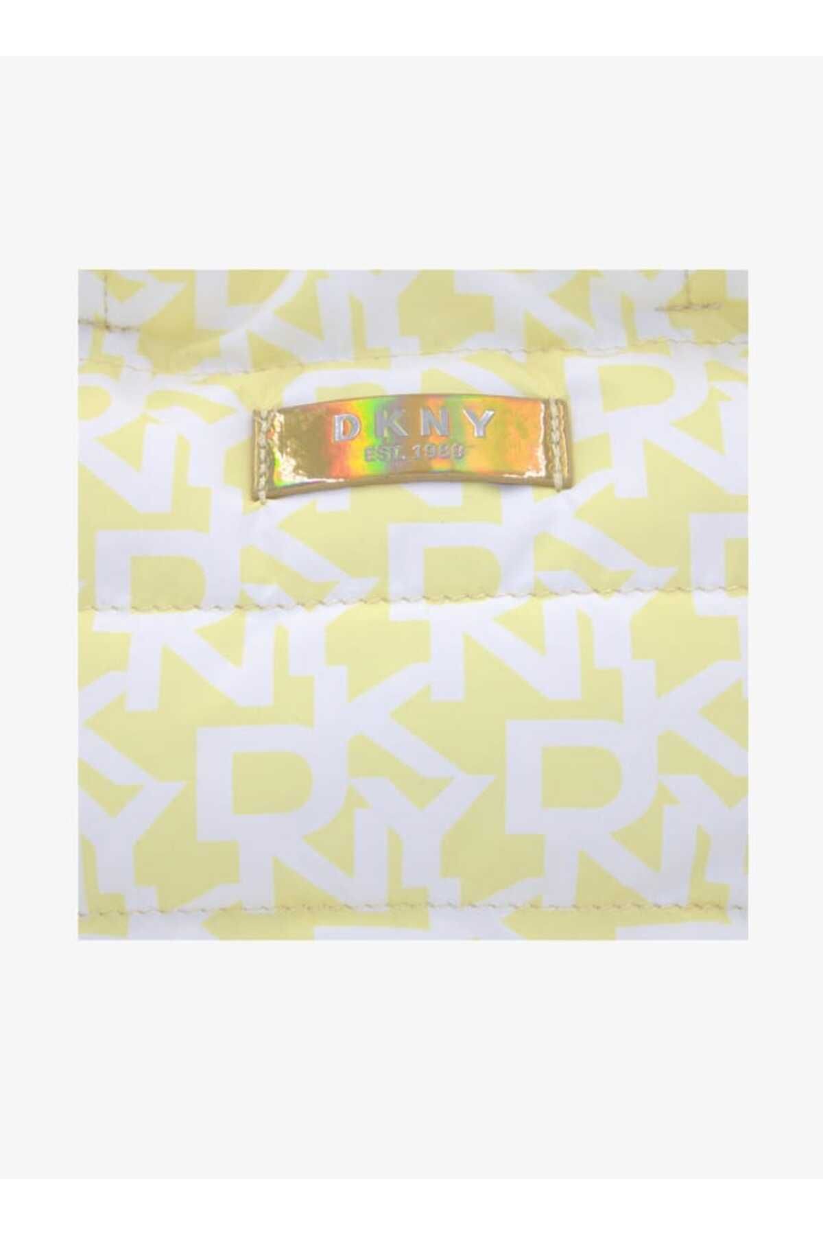 Dkny-Monogram Print Pouch with Double Handle and Zip Closure 2