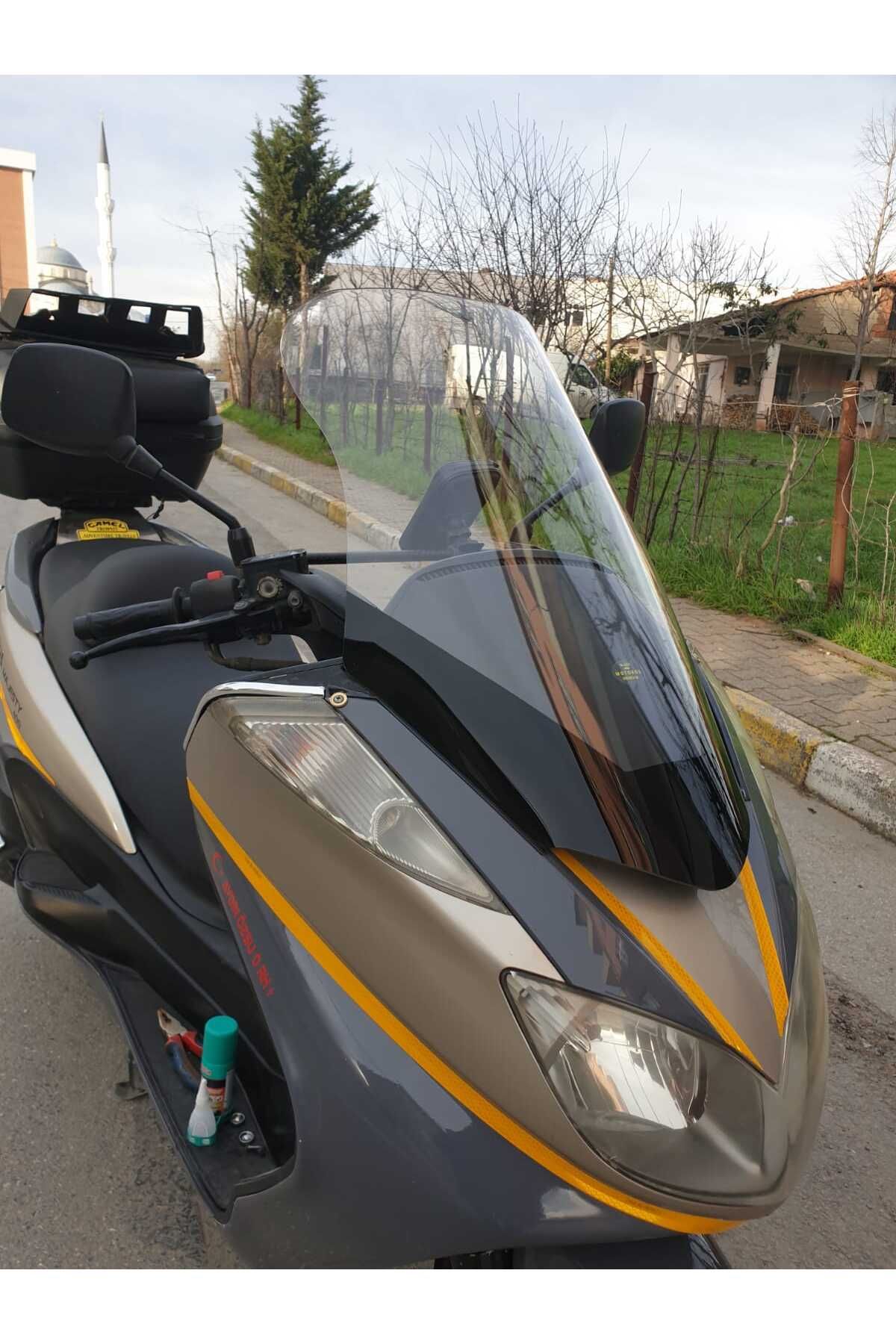 Yamaha Majesty 400 Siperlik Ön Cam 2005 2006 Model 68cm Şeffaf Renkli 4mm