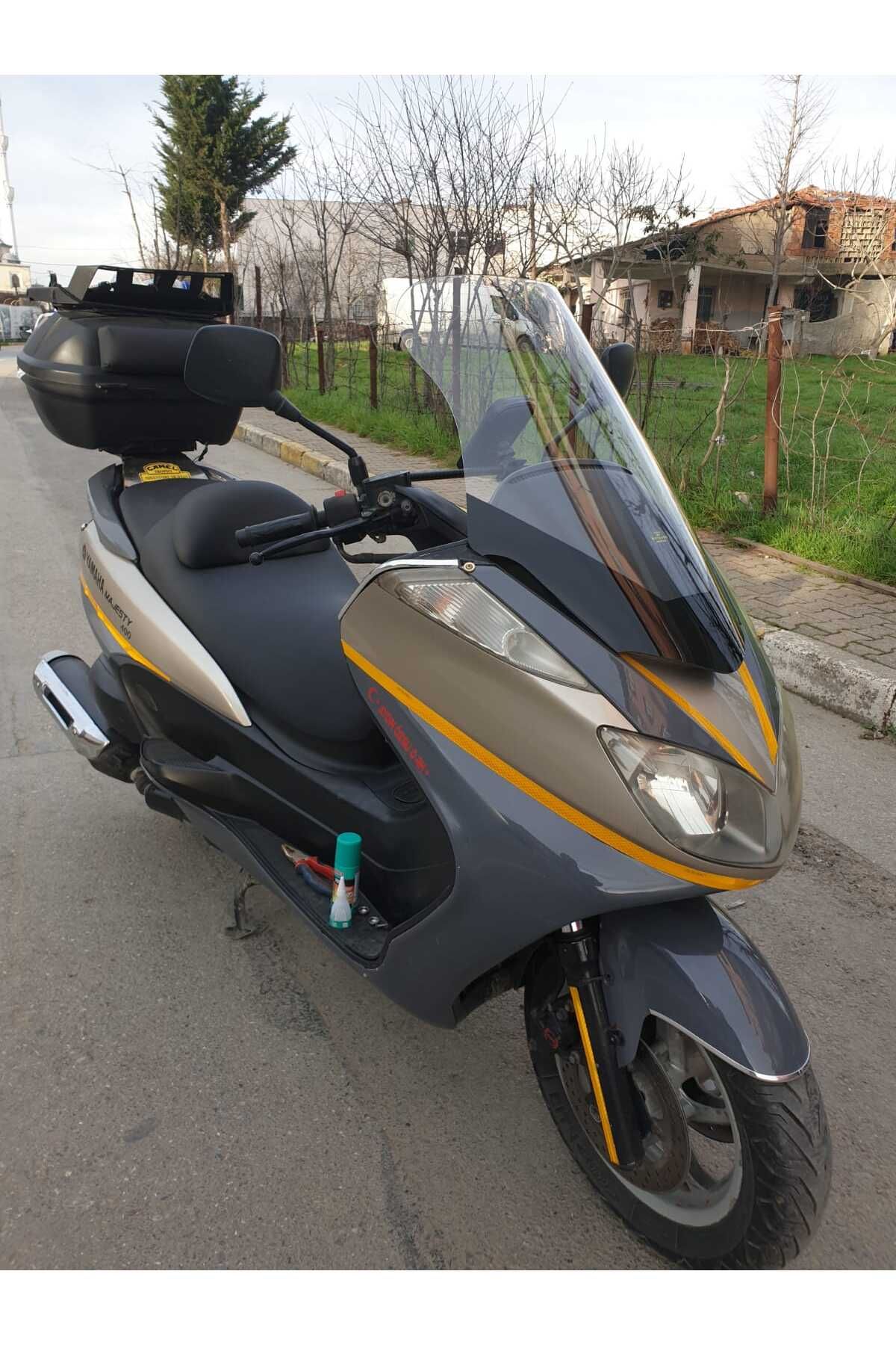 Yamaha Majesty 400 Siperlik Ön Cam 2005 2006 Model 68cm Şeffaf Renkli 4mm