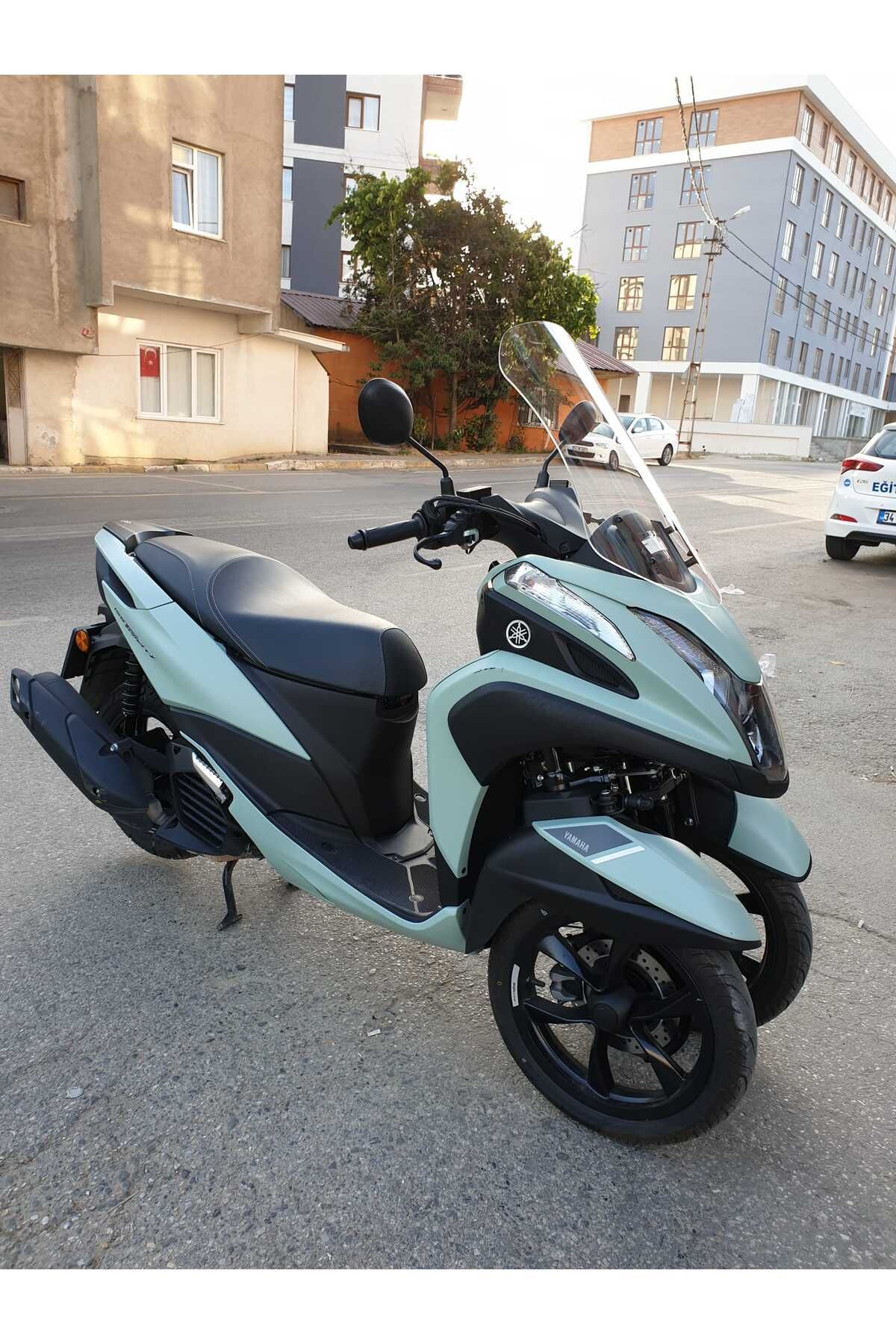 Yamaha Tricity 125 Siperlik Ön Cam 2014 2025 Model 60cm Şeffaf Renkli 4mm