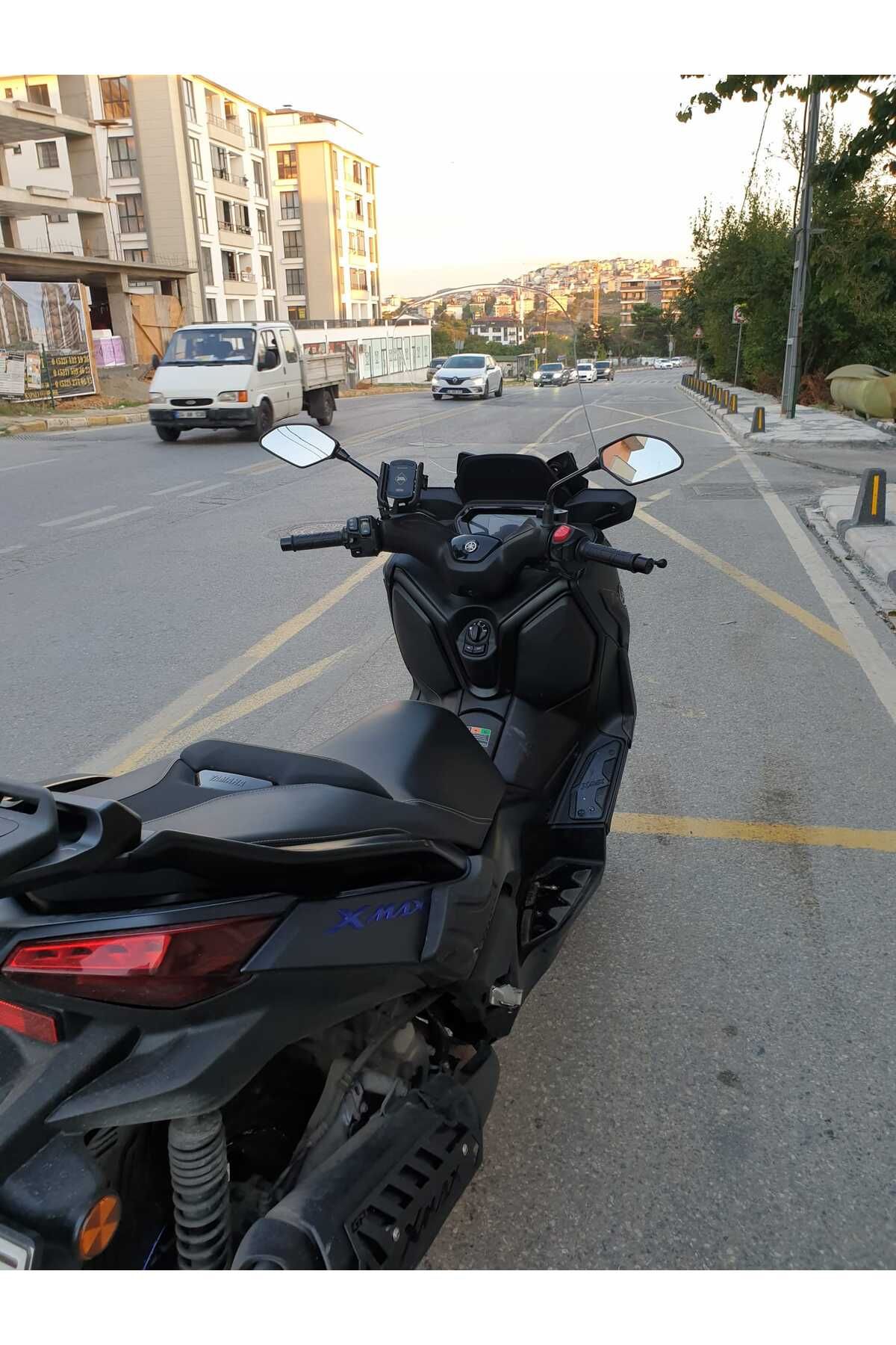 Yamaha Xmax 250 Siperlik Ön Cam 2023-2025 Model 65cm Siyah Renkli 4mm ORTA BOYLU CAM