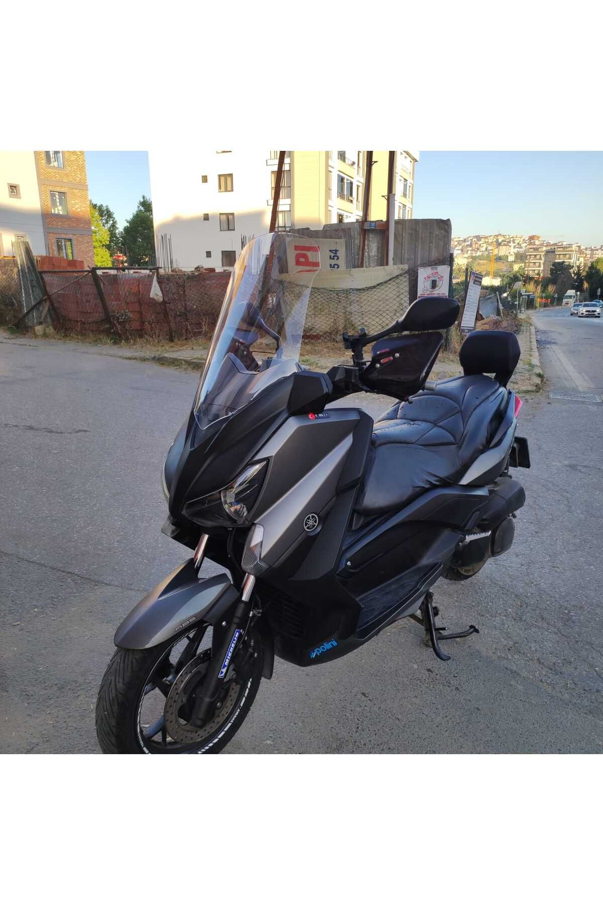 Yamaha Xmax 250 Siperlik Ön Cam 2014 2017 Model 58cm Şeffaf Renkli 4mm