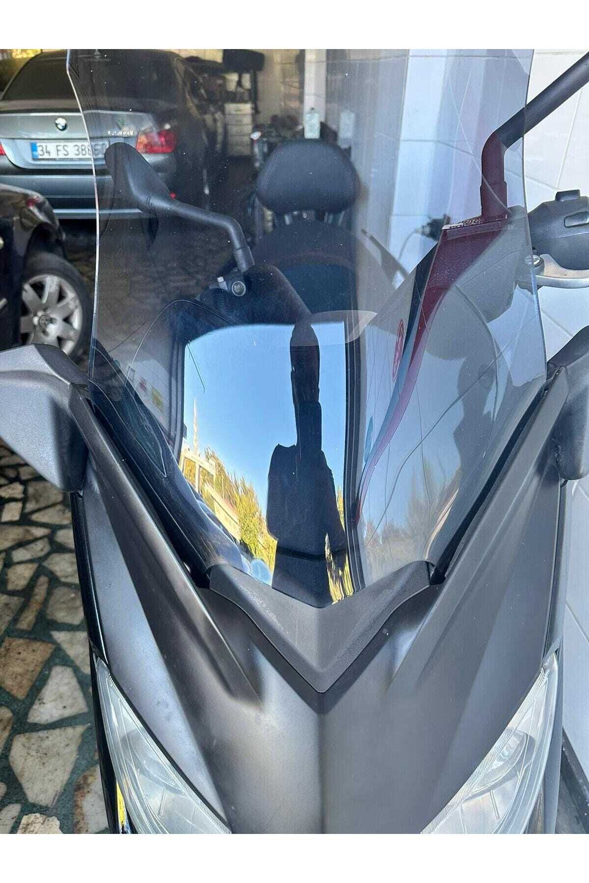 Yamaha Xmax 250 Siperlik Ön Cam 2011 2013 Model 55cm Füme Renkli 4mm KISA SPOR CAM