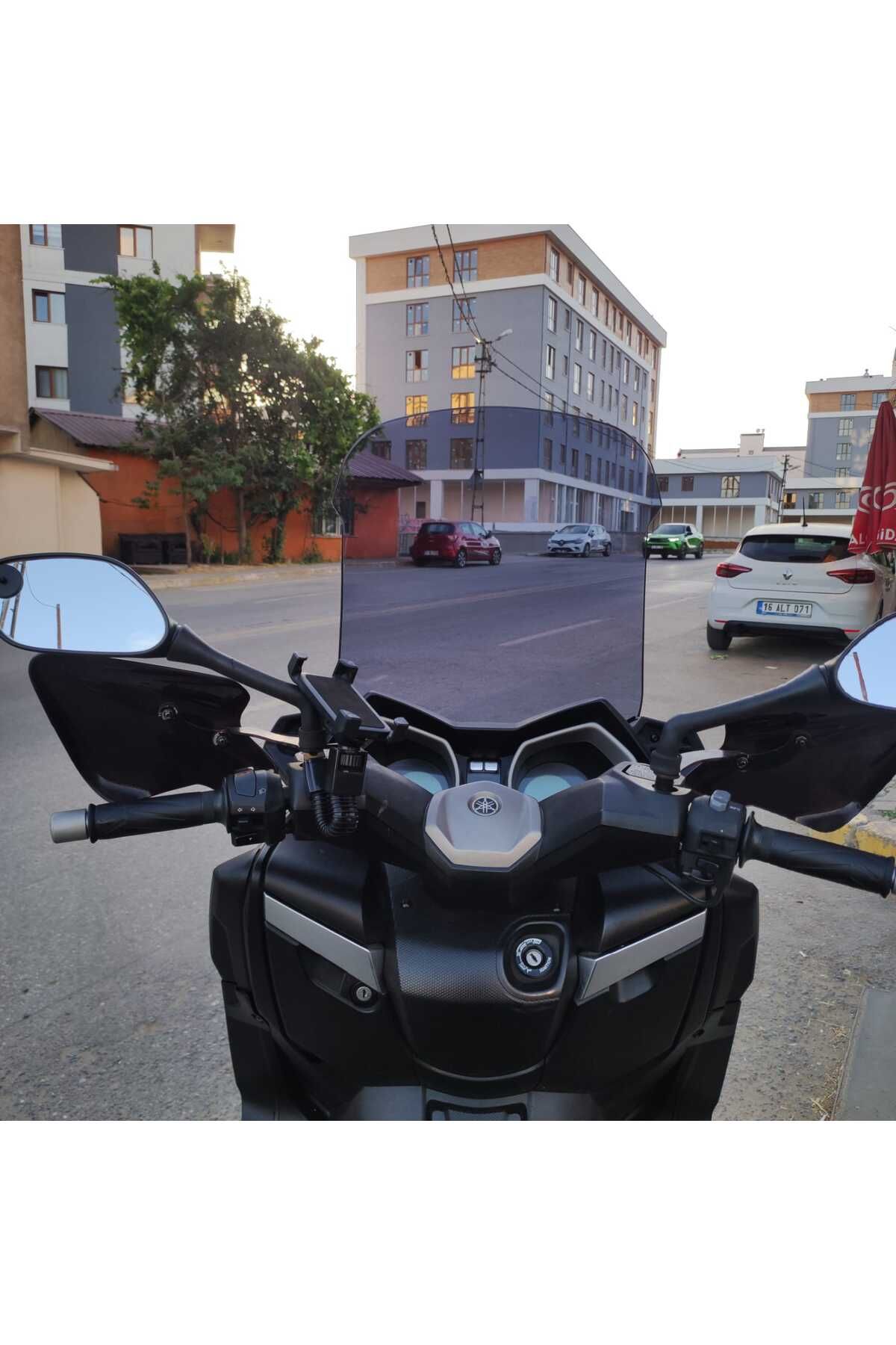 Yamaha Xmax 250 Siperlik Ön Cam 2014 2017 Model 58cm Füme Renkli 4mm