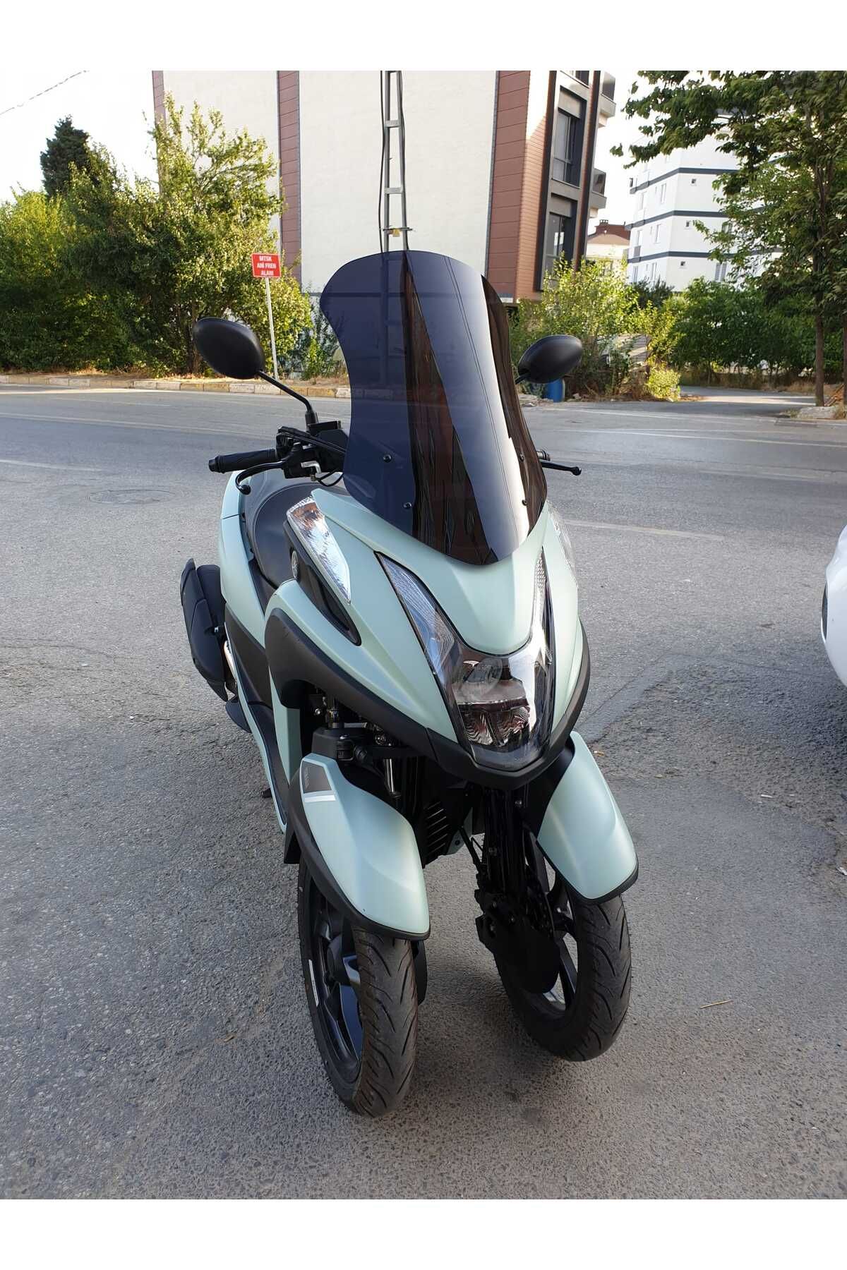 Yamaha Tricity 125 Siperlik Ön Cam 2014 2025 Model 60cm Siyah Renkli 4mm