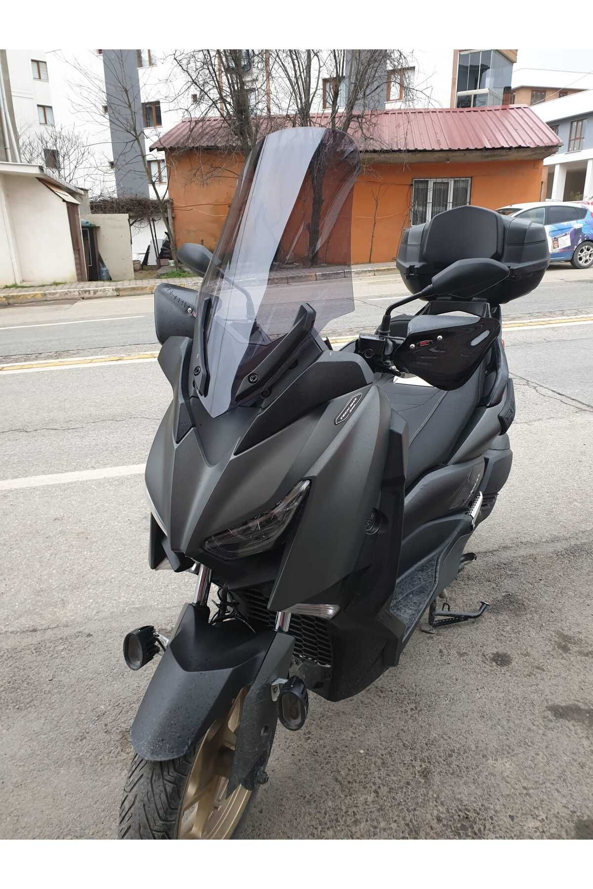 Yamaha Xmax 250 Siperlik Ön Cam 2018 2022 Model 65cm Füme Renkli 4mm ORTA BOYLU CAM
