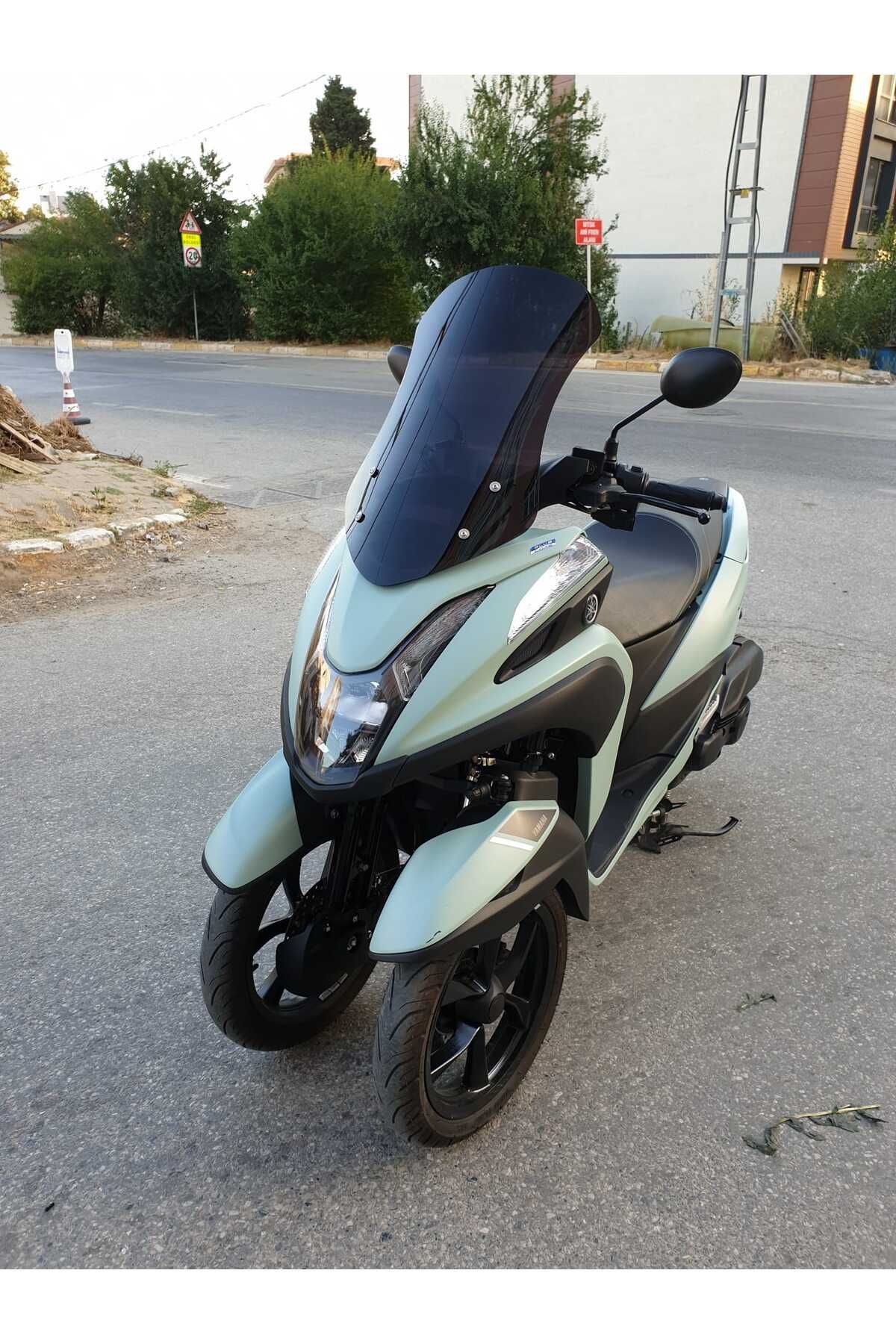 Yamaha Tricity 125 Siperlik Ön Cam 2014 2025 Model 60cm Siyah Renkli 4mm