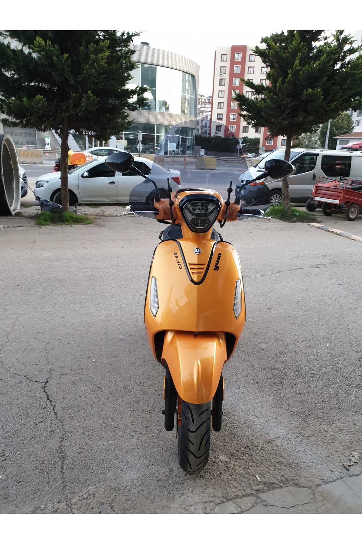 Yuki Gelato 150 Siperlik Ön Cam 2023-2025 Model 43cm Füme Renkli 4mm APARATSIZDIR