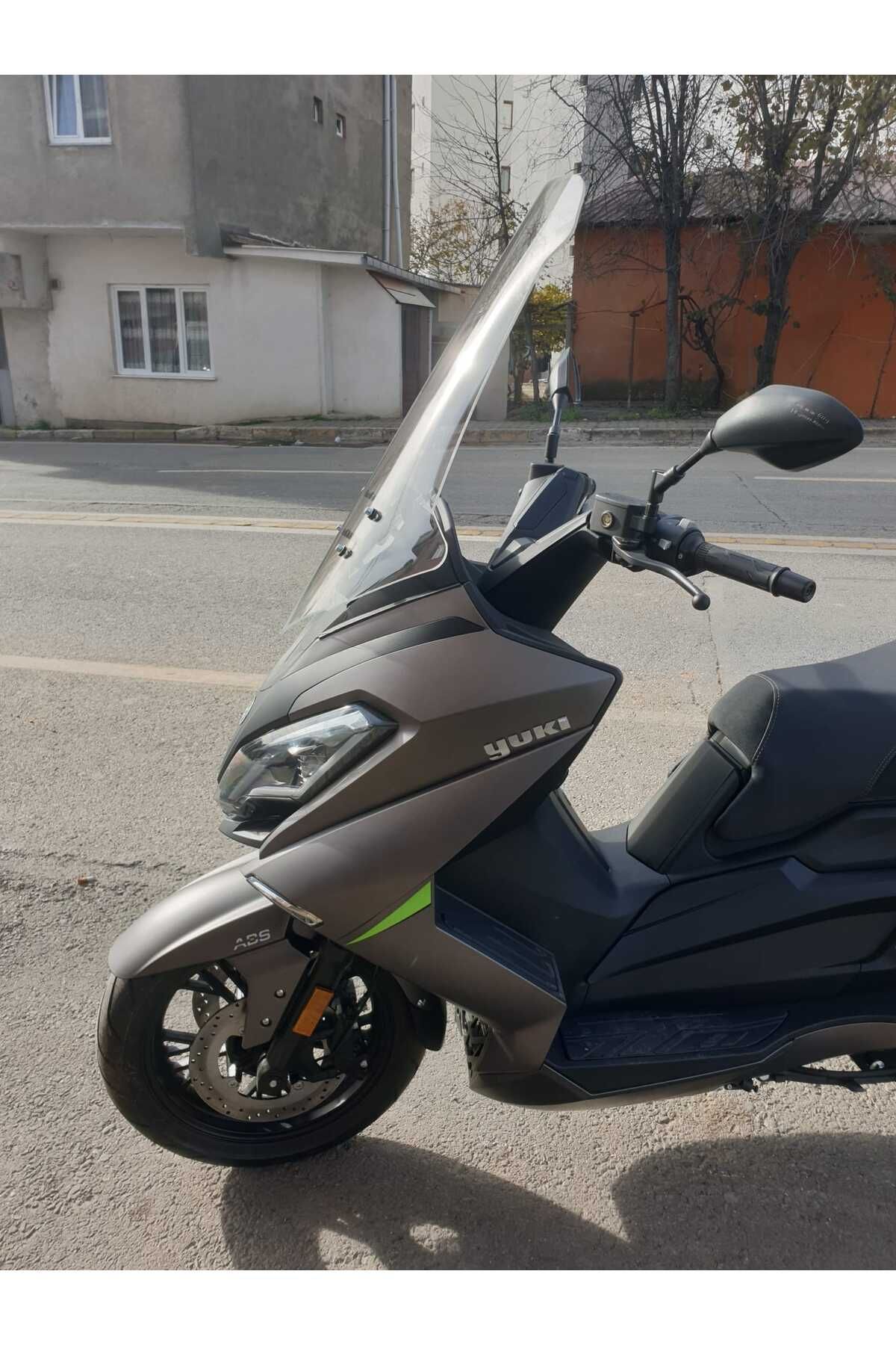 Yuki Explorer 250 Siperlik Ön Cam 2021-2025 Model 72cm Şeffaf Renkli 4mm UZUN CAM
