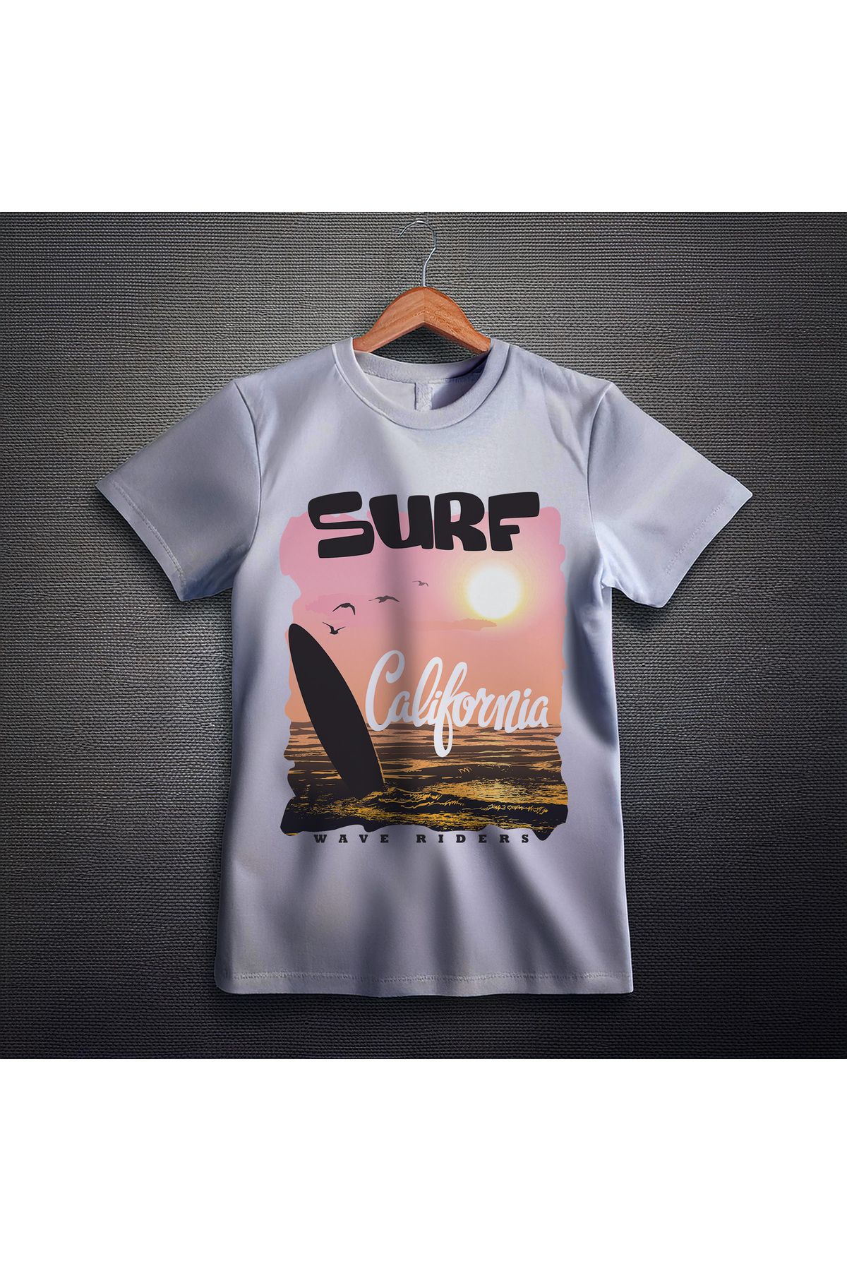 Ozzy-Unisex Surf Pattern Digital Printed Tshirt 2