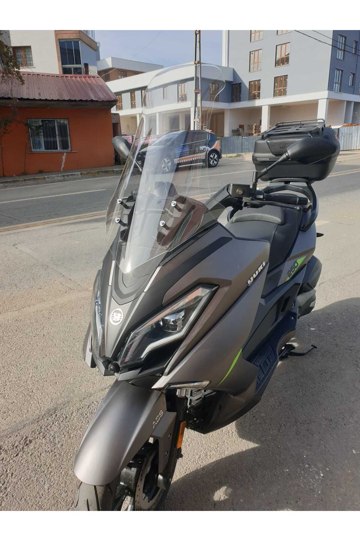 Yuki Explorer 250 Siperlik Ön Cam 2021-2025 Model 72cm Şeffaf Renkli 4mm UZUN CAM