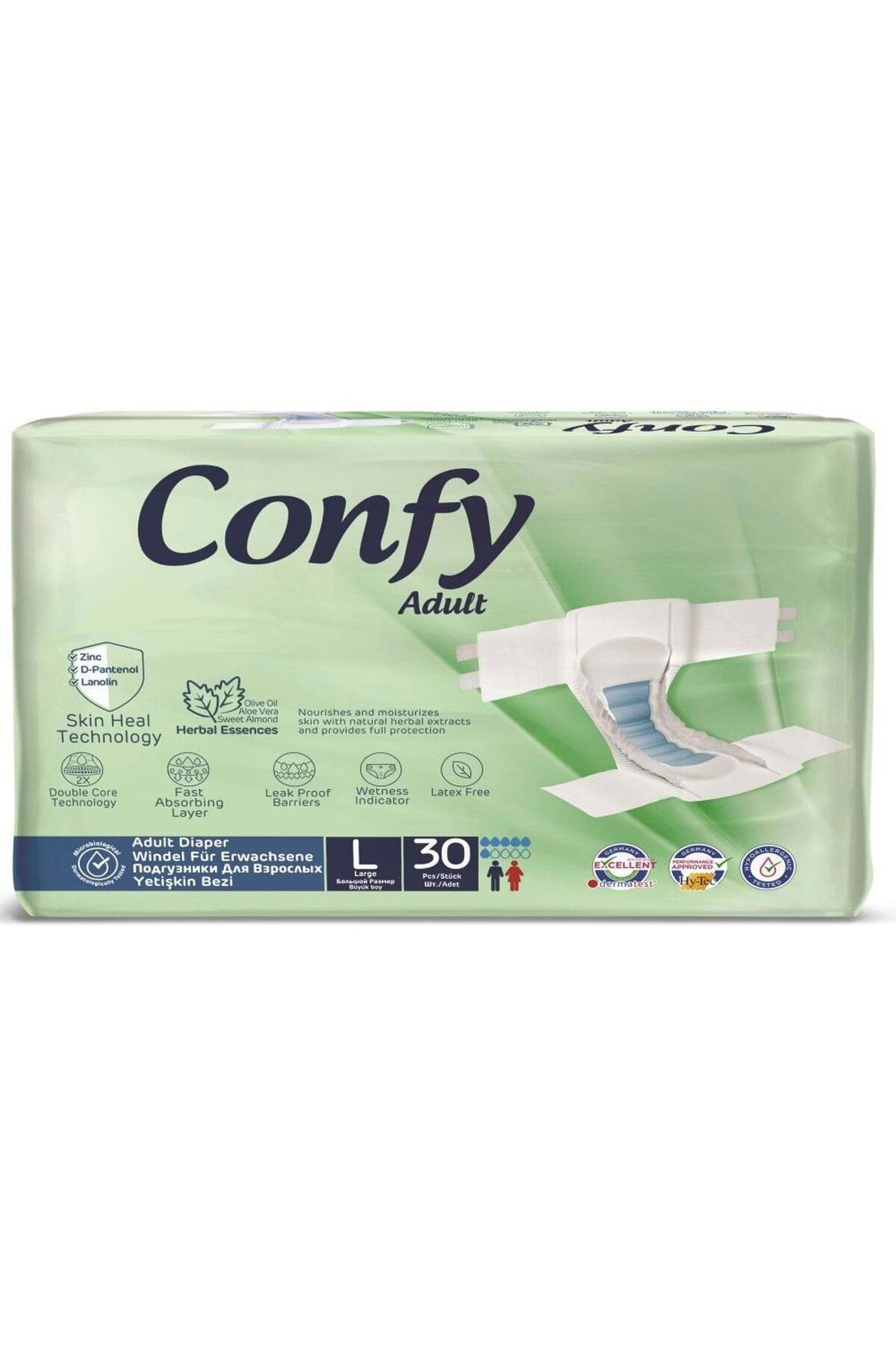 Confy Yetişkin Hasta Bezi Large (l) Beden 30 Adet