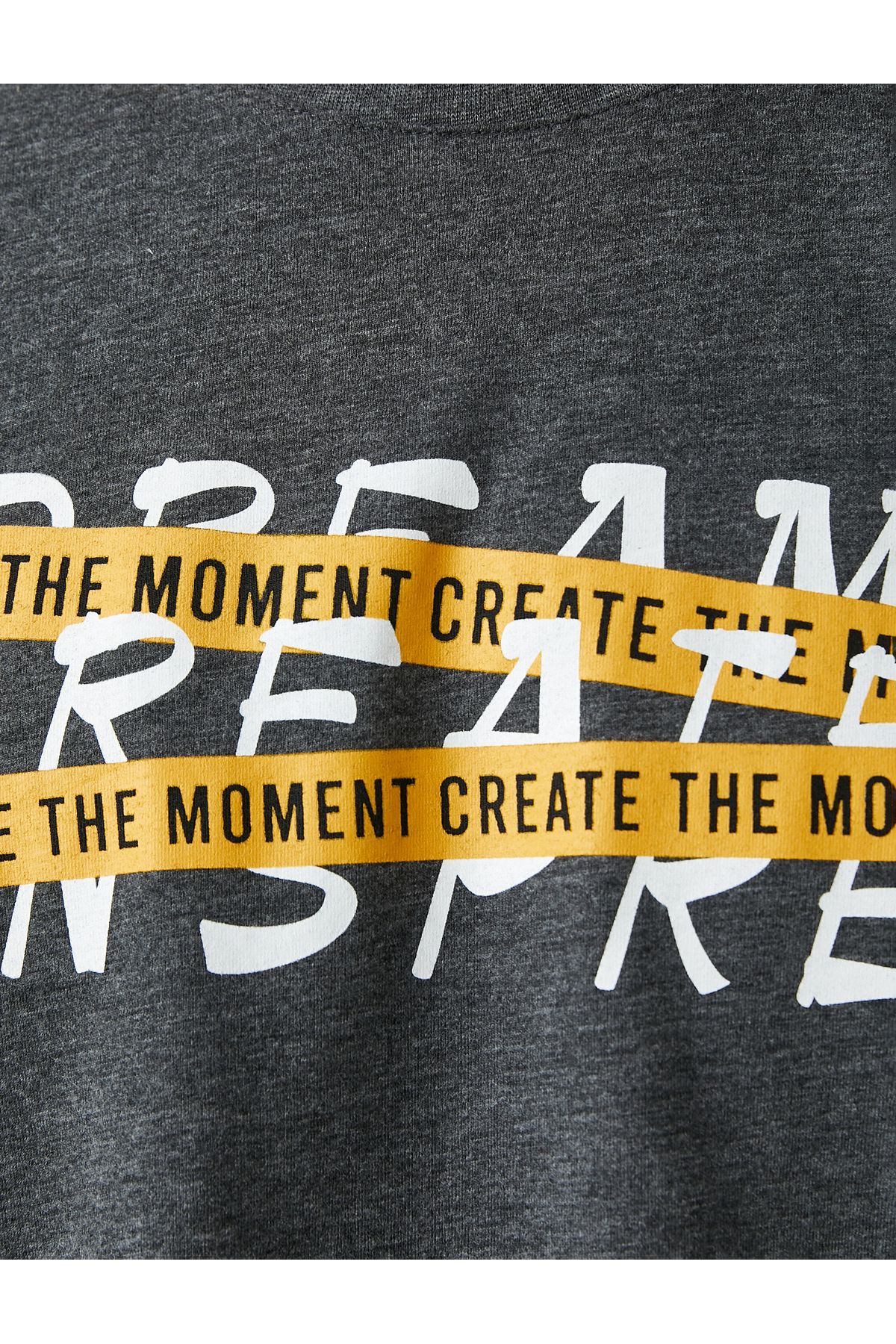 Koton-Slogan Printed T-Shirt Crew Neck Short Sleeve 6