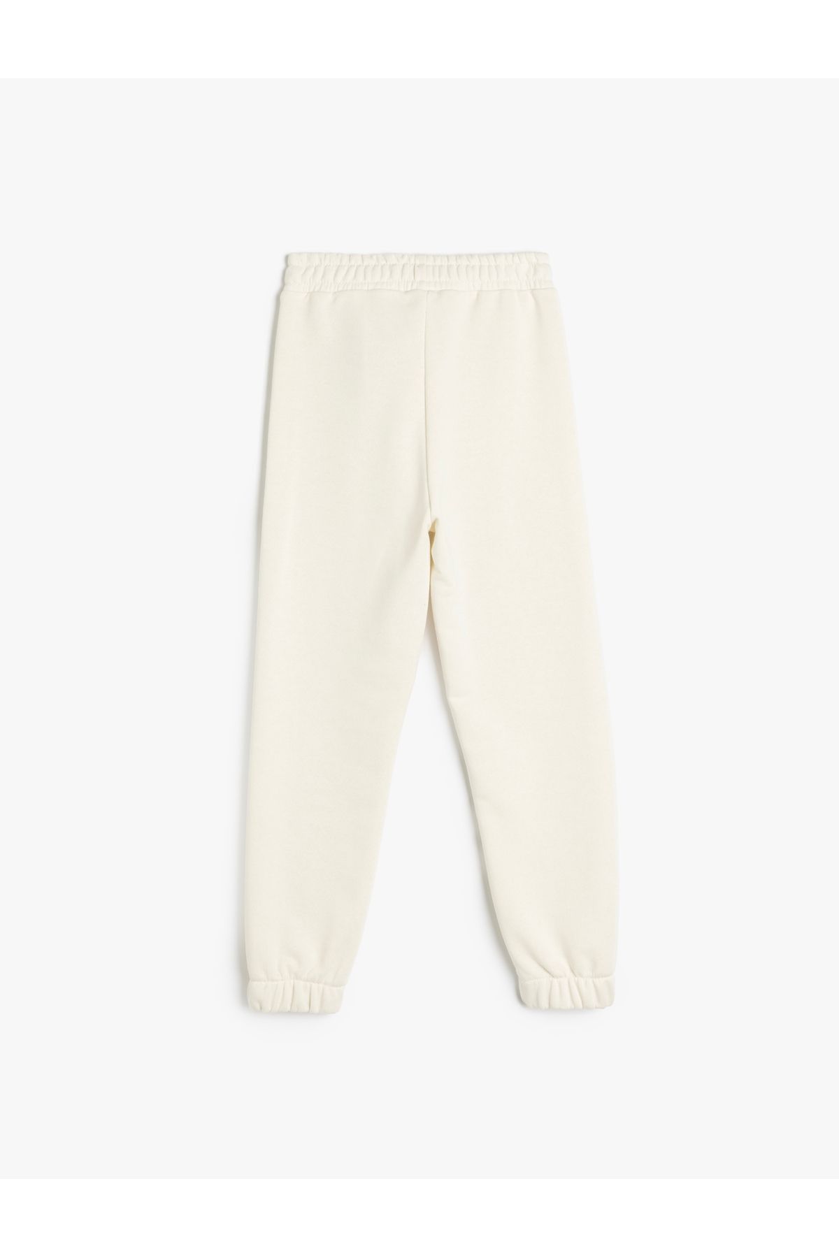 Koton-Ribbed Basic Jogger Sweatpants with Elastic Waist 2