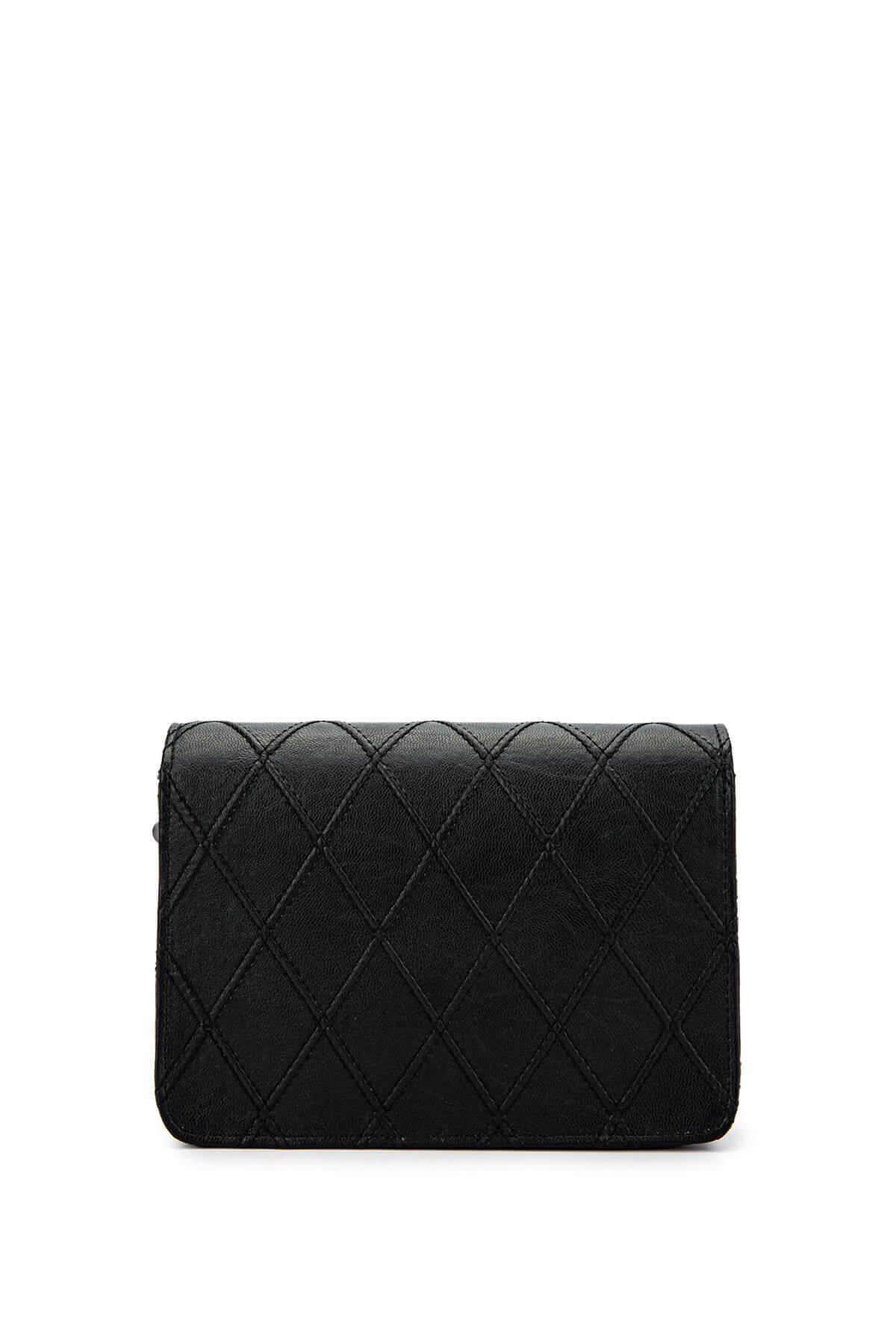 Dolce-Women's Vegan Black Cap Messenger Bag 4