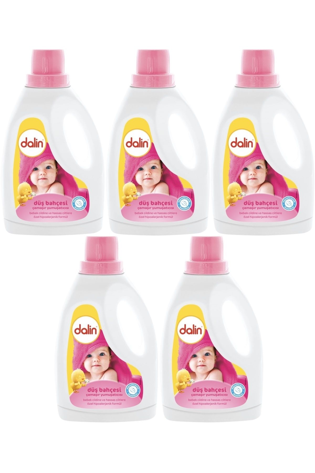 Dalin Çamaşır Yumuşatıcı 1.5LT Düş Bahçesi (5 Li Set) (Bebeklere Özel)