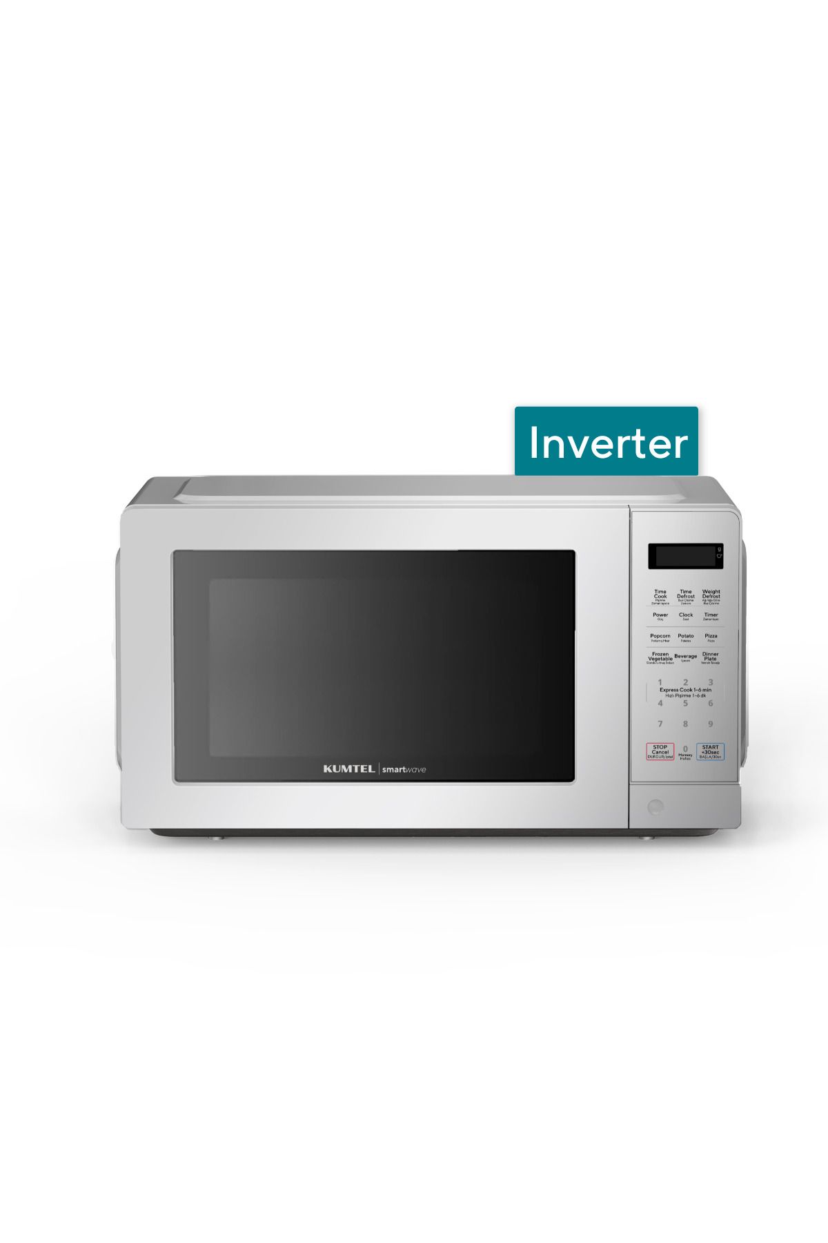 KUMTEL Silver Smartwave Dijital Inverter Mikrodalga HMIN-03