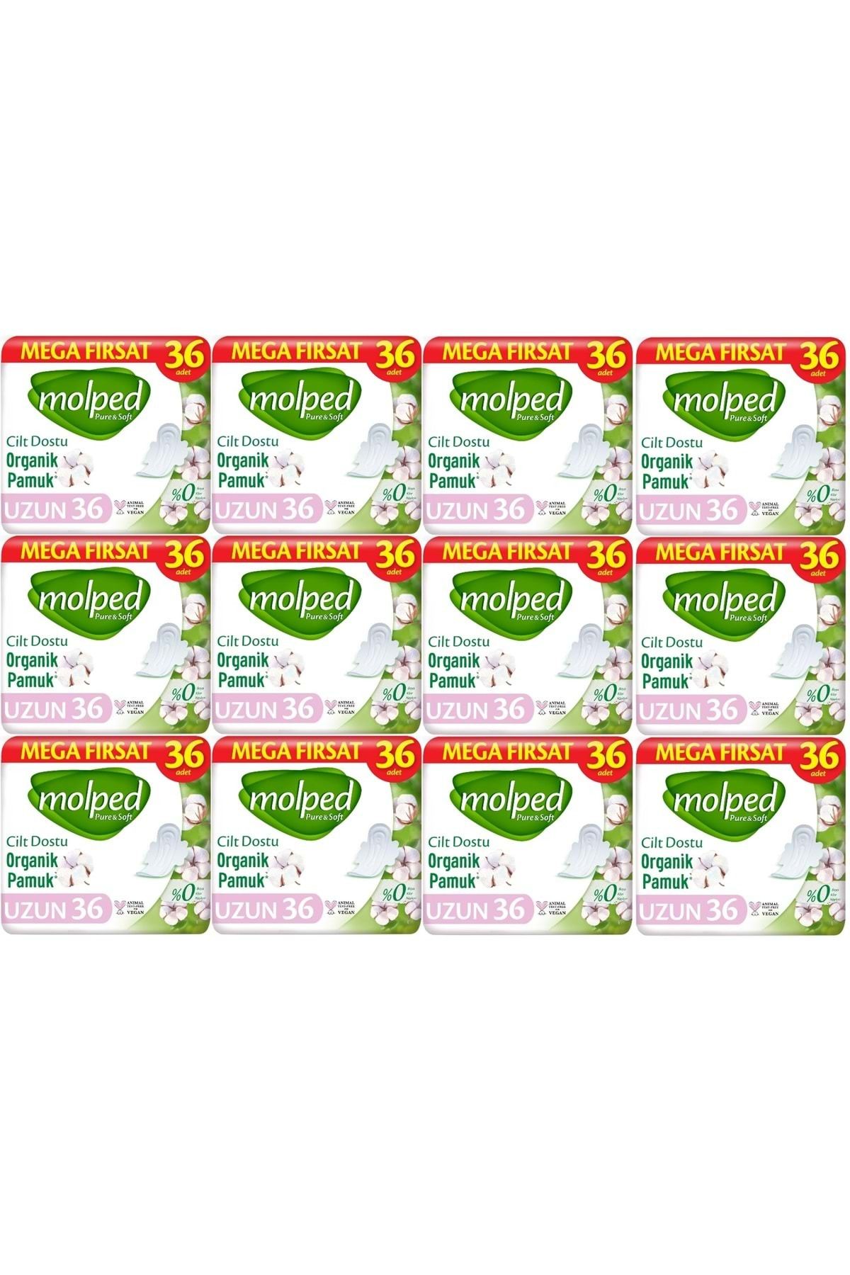 Molped Pure&Soft Hijyenik Ped Uzun 432 (12PK*36) Adet Mega Pk