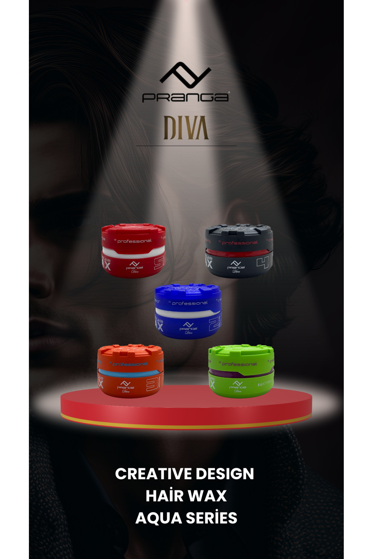 BLACK 04 AQUA SERİES HAİR WAX 150 ml. — PRANGA864 — تصویر 4 از 5