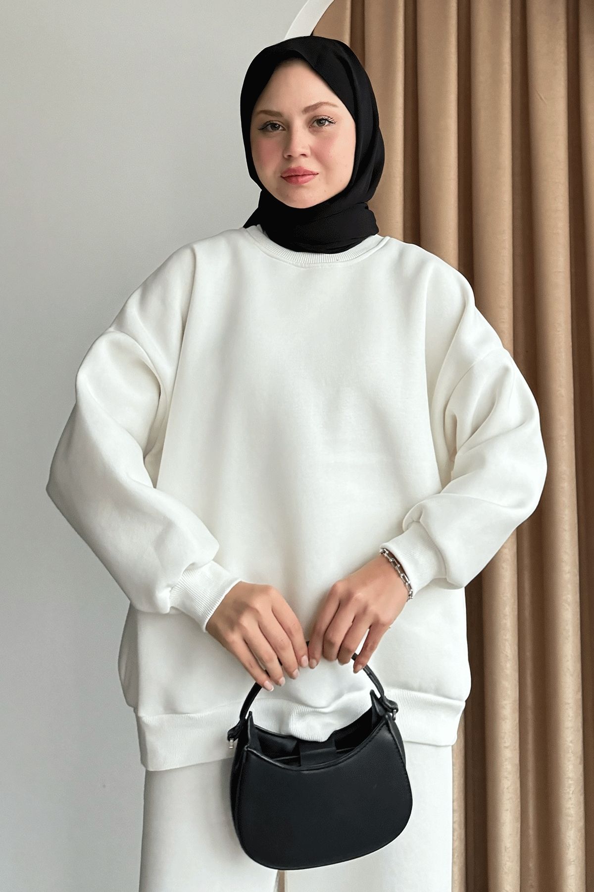 InStyle-Raster Basic White Sweat 3