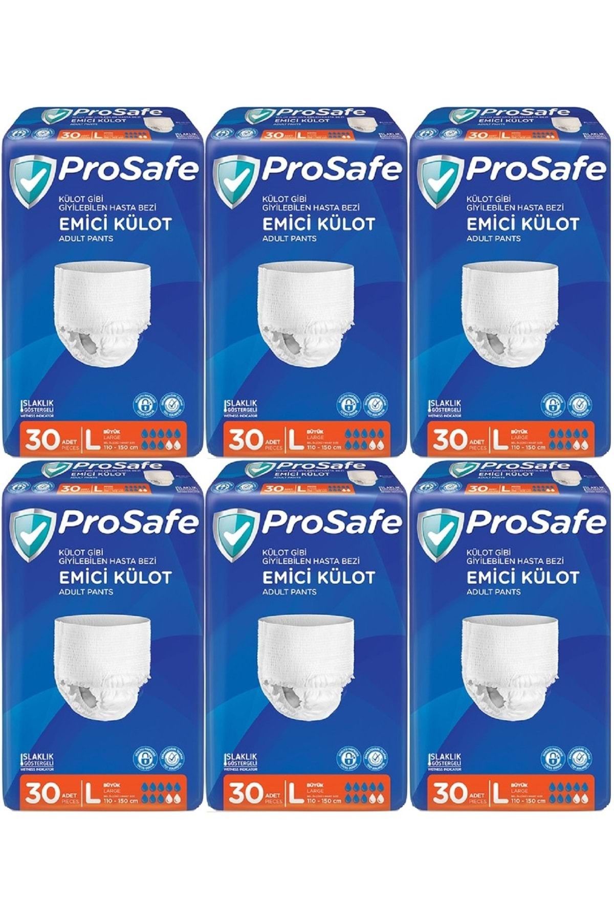 PROSAFE Emici Külot Hasta Bezi Büyük-Large 180 Adet (6PK*30)