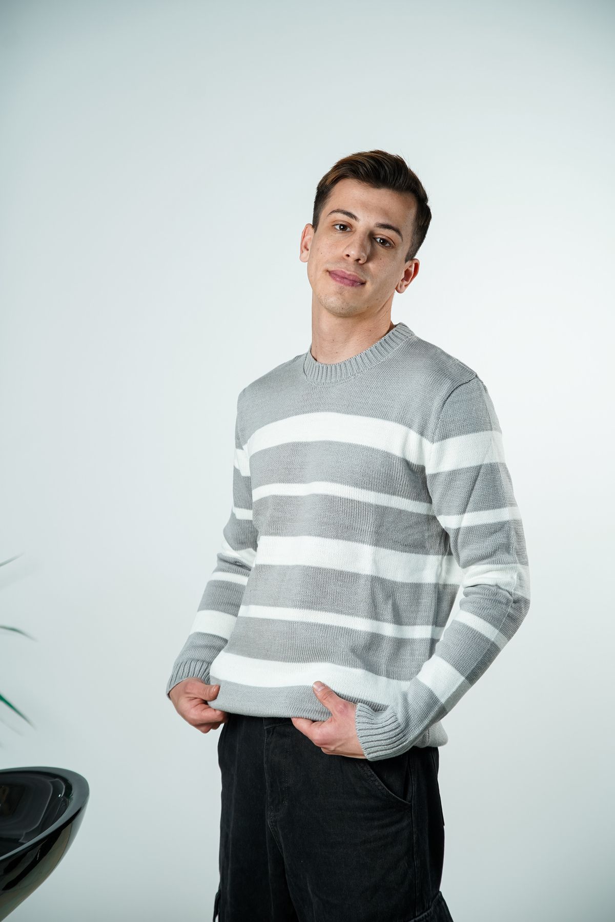 MODA ARPOL-Men's Knitted Crew Neck Knitwear 2