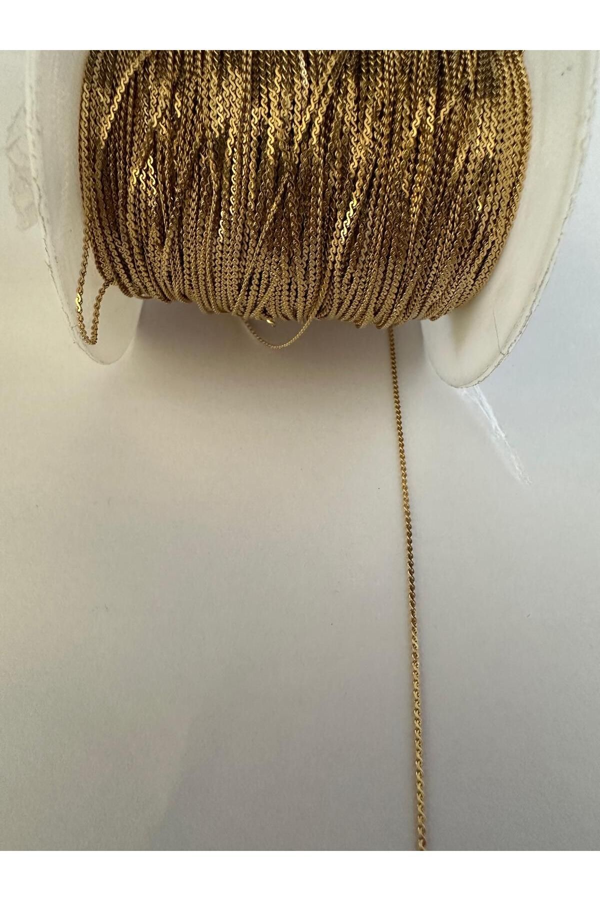 TREND-Stainless Steel Gold Italian Fine Chain for Jewelry Making - 1 Meter 2