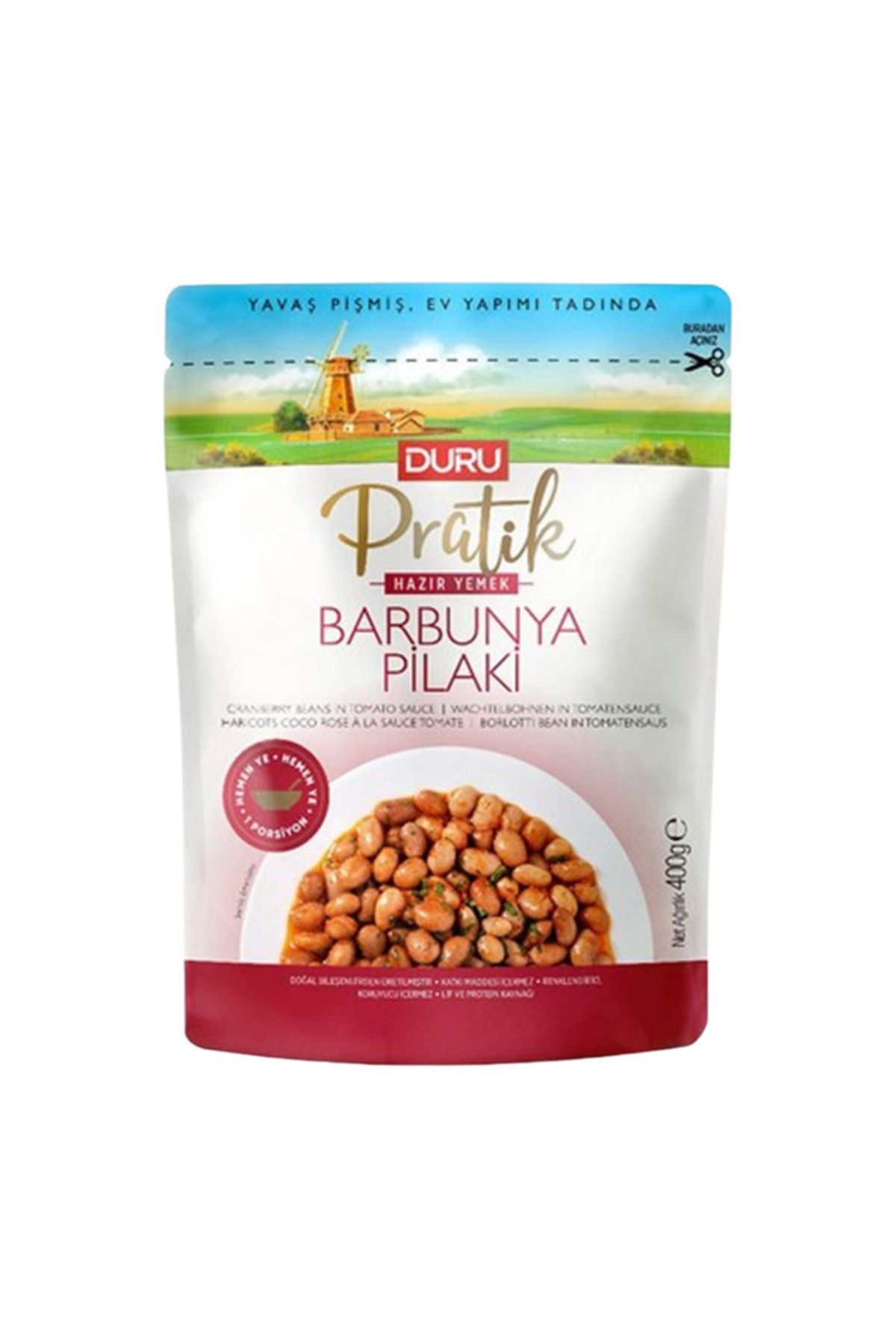 Duru Barbunya Plaki Pratik 400 Gr