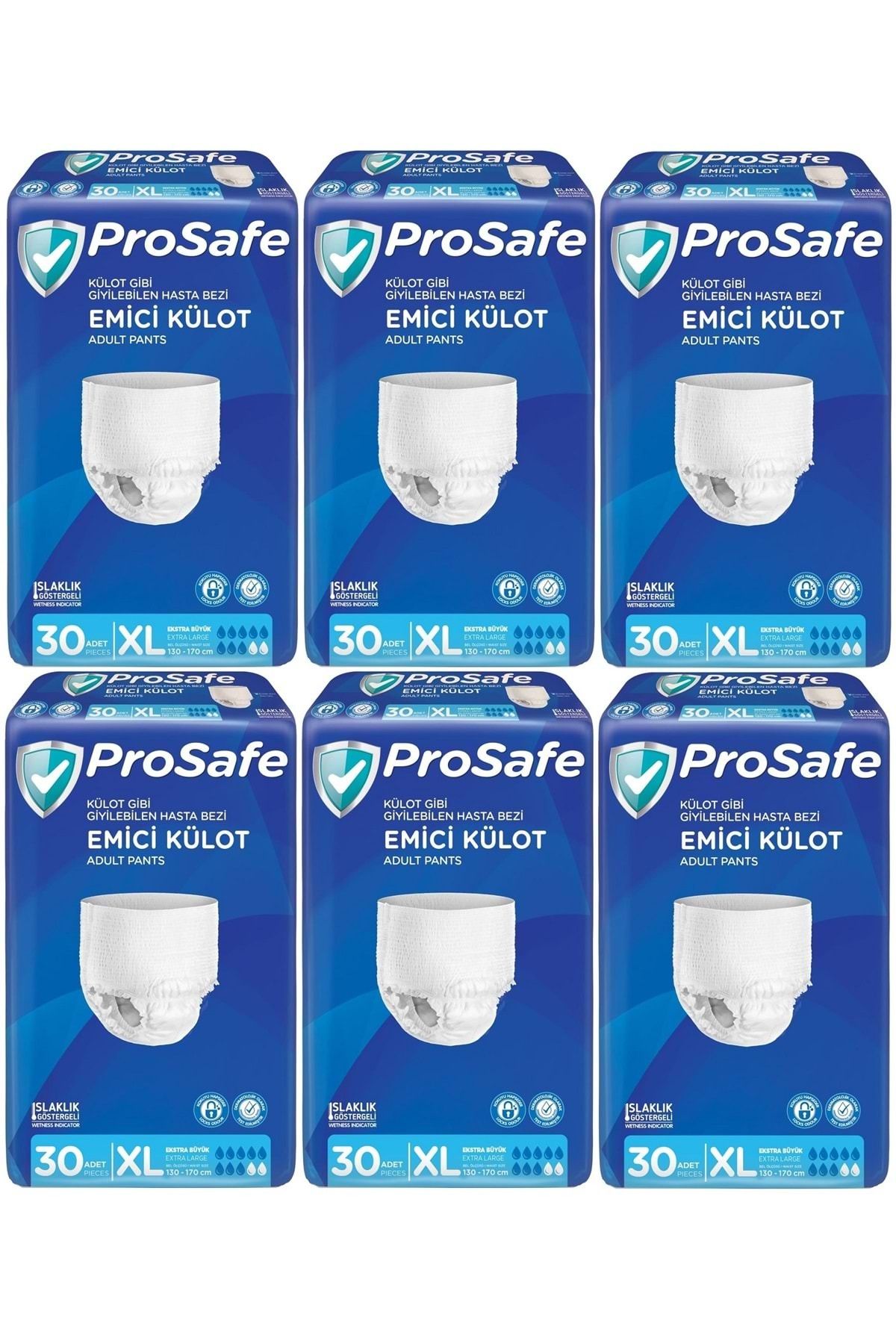 PROSAFE Emici Külot Hasta Bezi XL-Extra Large 180 Adet (6PK*30)