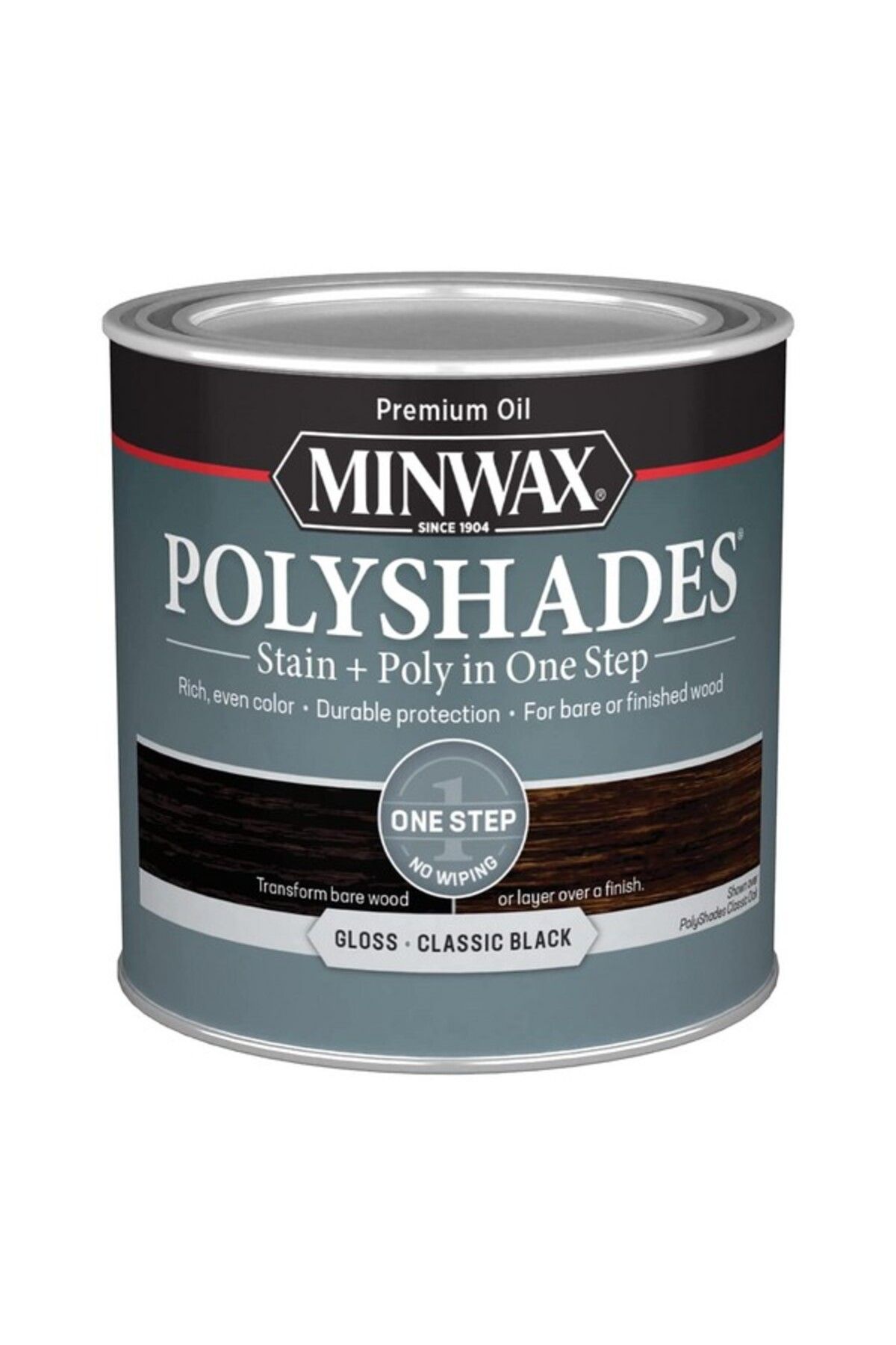 Minwax-PolyShades Stain and Polyurethane in 1 Step with Gloss Finish 284ml 1