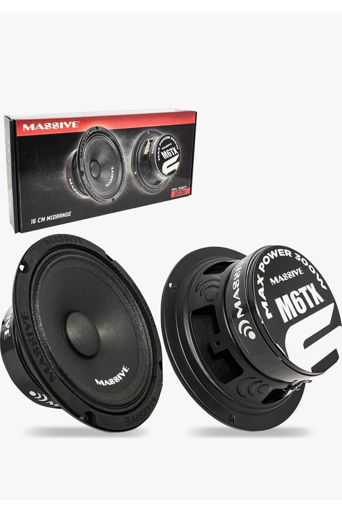 MASSİVEN Massive Ms-m6 Çifti 600 Watt 200 Rms 16cm Midrange Oto