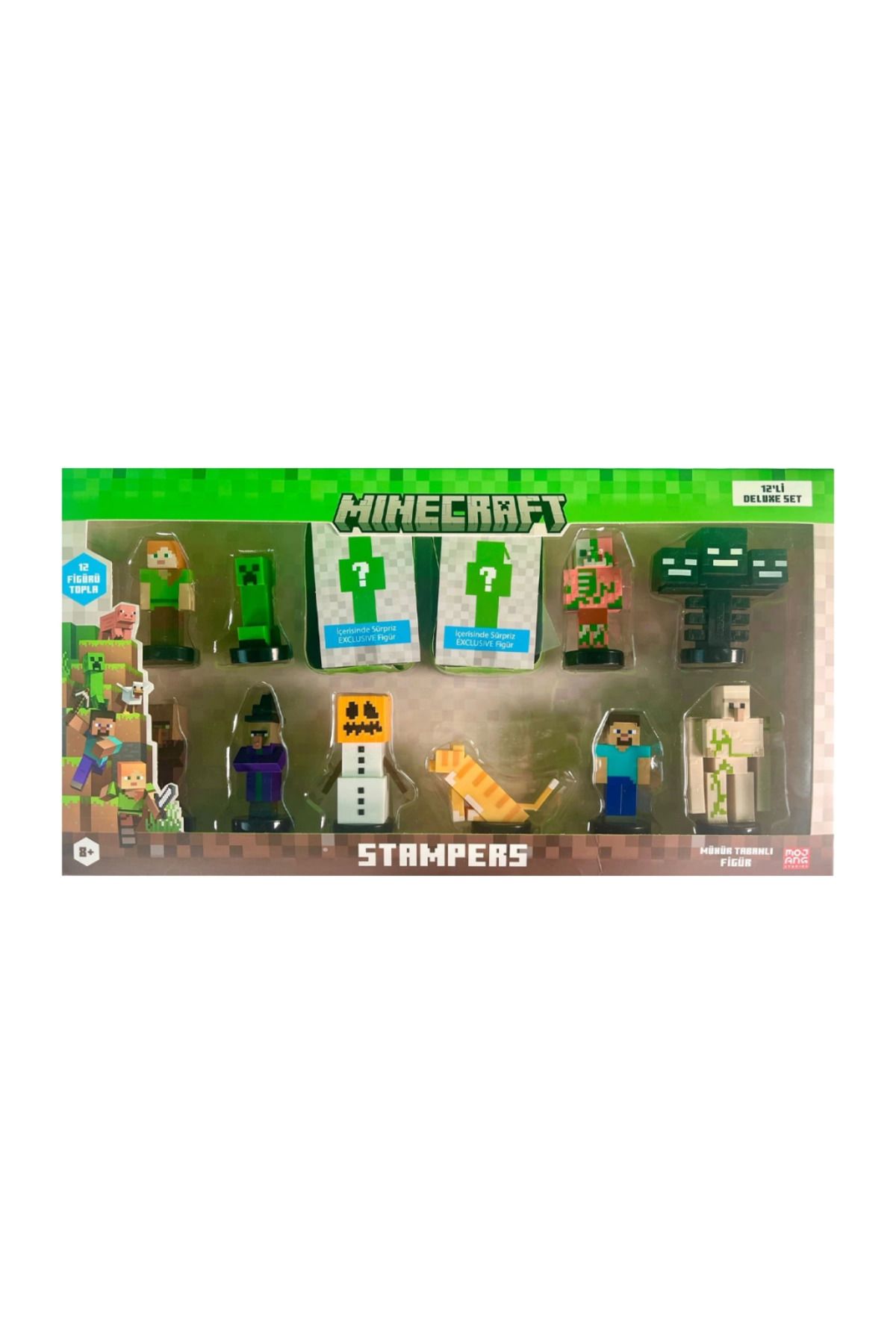 Liodoro Nessiworld Minecraft 3D Figür Stamper 12'li Delüks Set