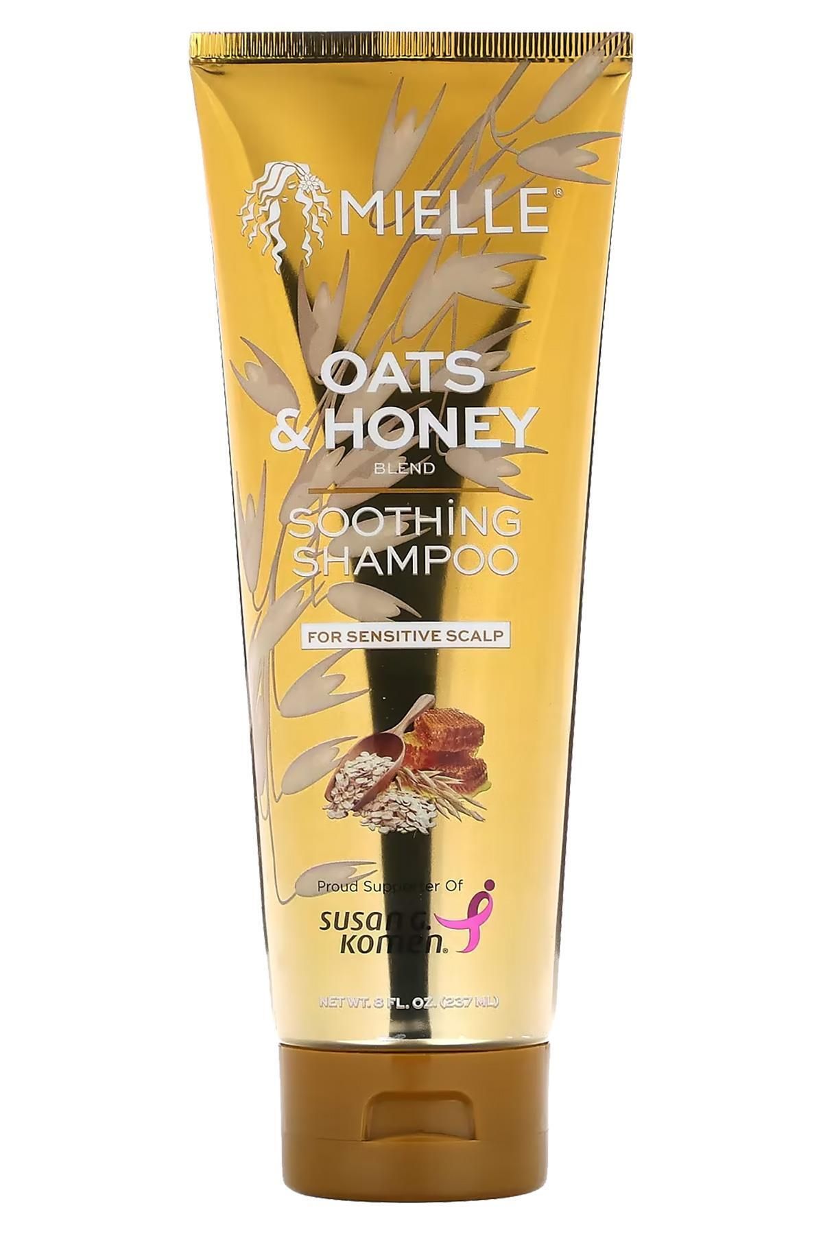 شامپو مردانه و زنانه OATS & HONEY SENSITIVE SCREEN SOLIDER انتخاب SHAMPUAN 237ML MIELLE