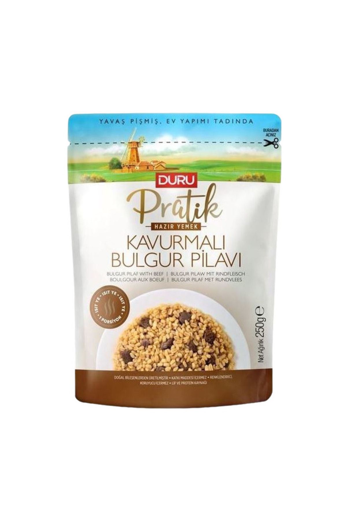 Duru Bulgur Pilavı Pratik Kavurmalı 250 Gr