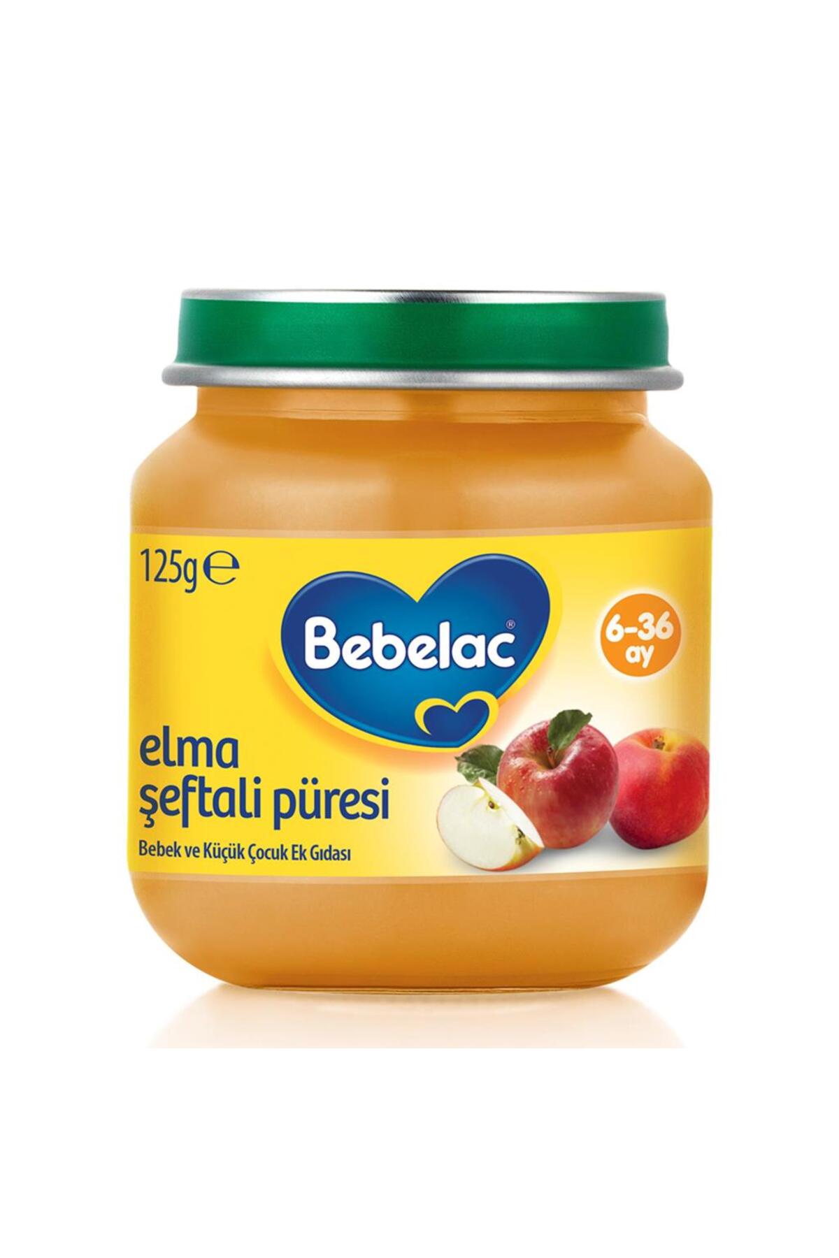 پوره سیب و هلو ببلاک، غذای شیشه‌ای ۱۲۵ گرم