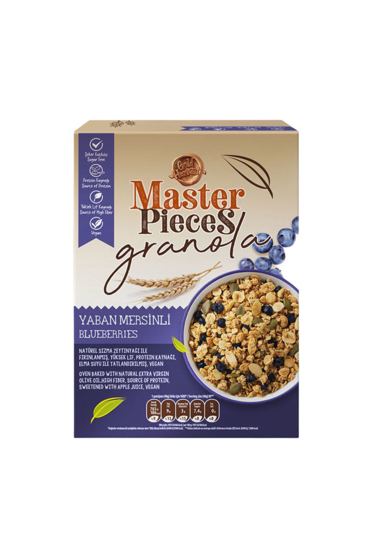 Gold Harvest Master Pieces Granola Yaban Mersinli 300 Gr