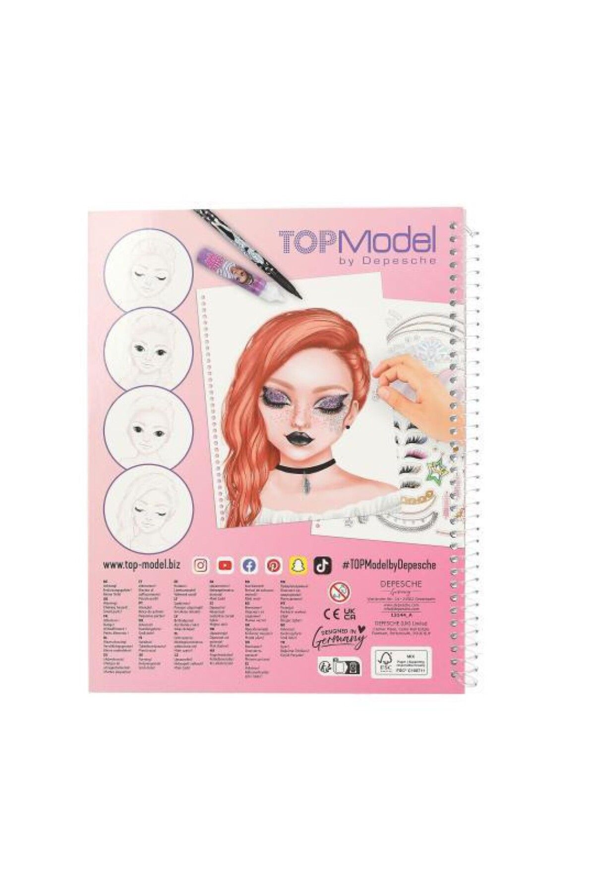 Top Model-Topmodel Makeup Coloring Book 5
