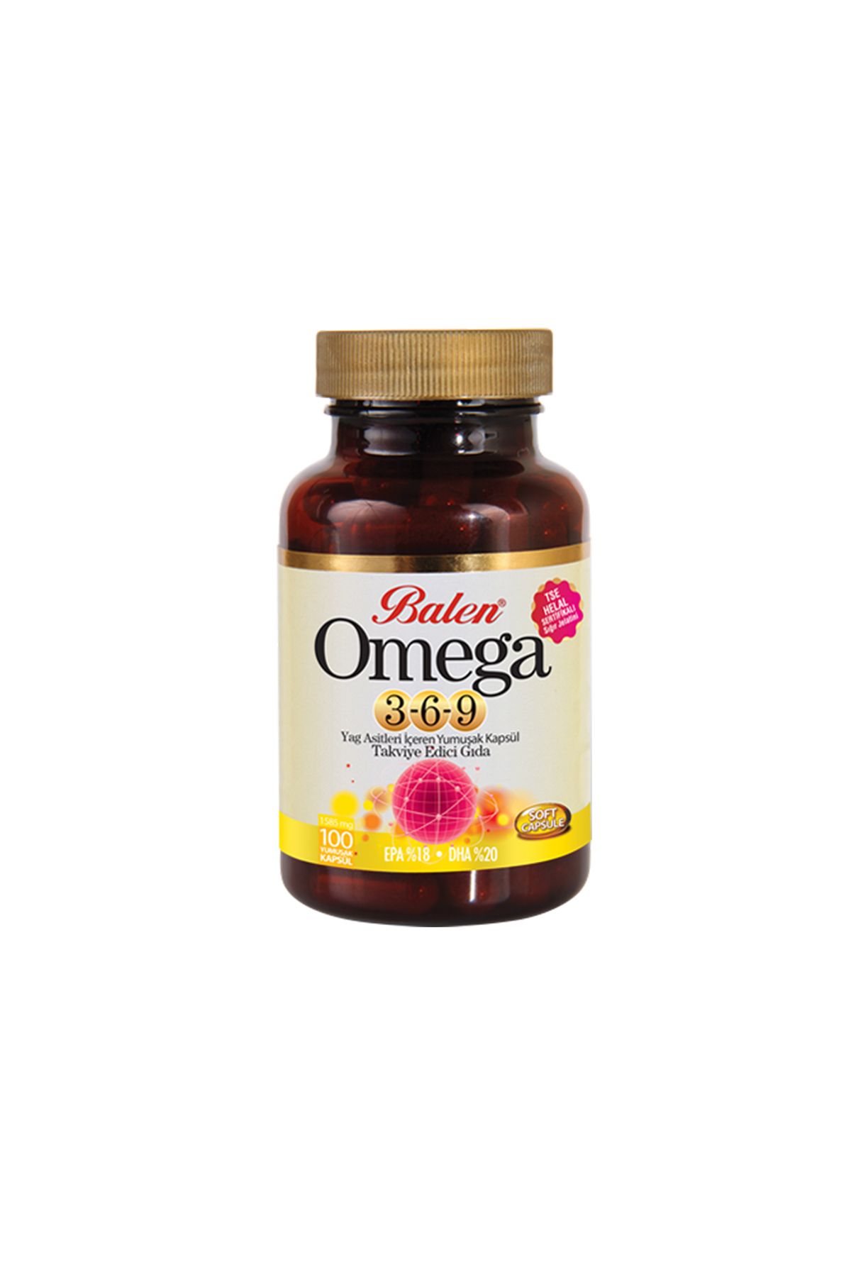 Balen Omega 3-6-9 Yağ Asitlerini Içeren Yumuşak Kapsül 570008