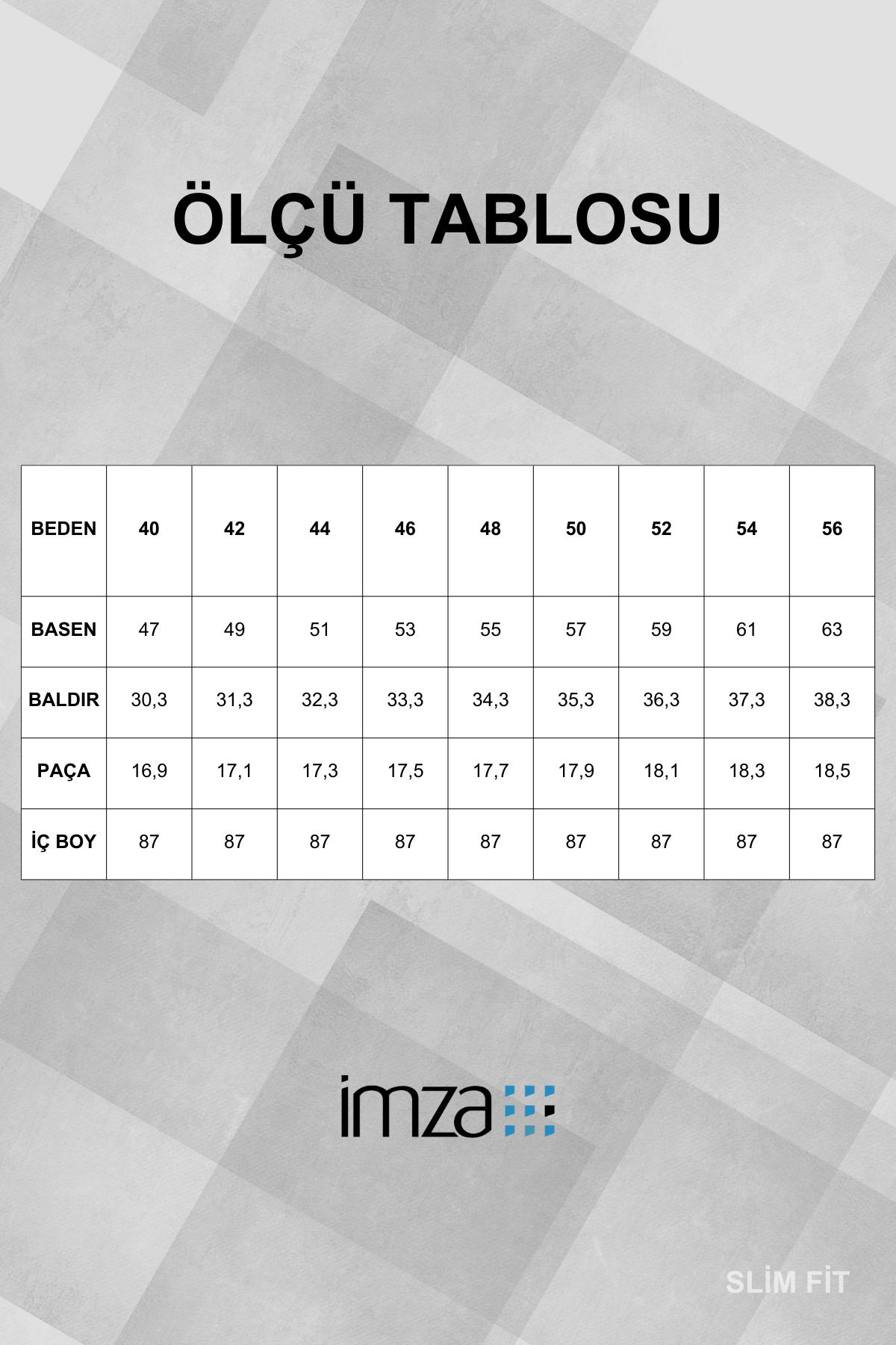شلوار مردانه باریک و جگر 1003240103 İmza
