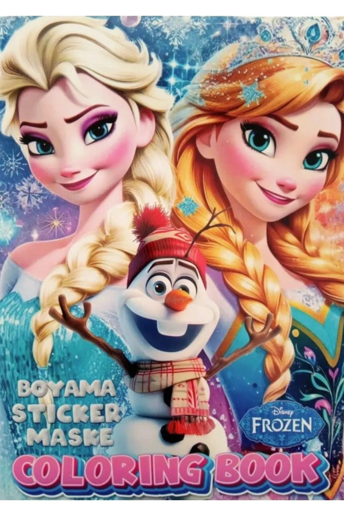 booddie Frozen Elsa Karlar Ülkesi Boyama Kitabı Stickerli Boyanacak Sayfa Sayısı 16 Arka Kapak Maskeli