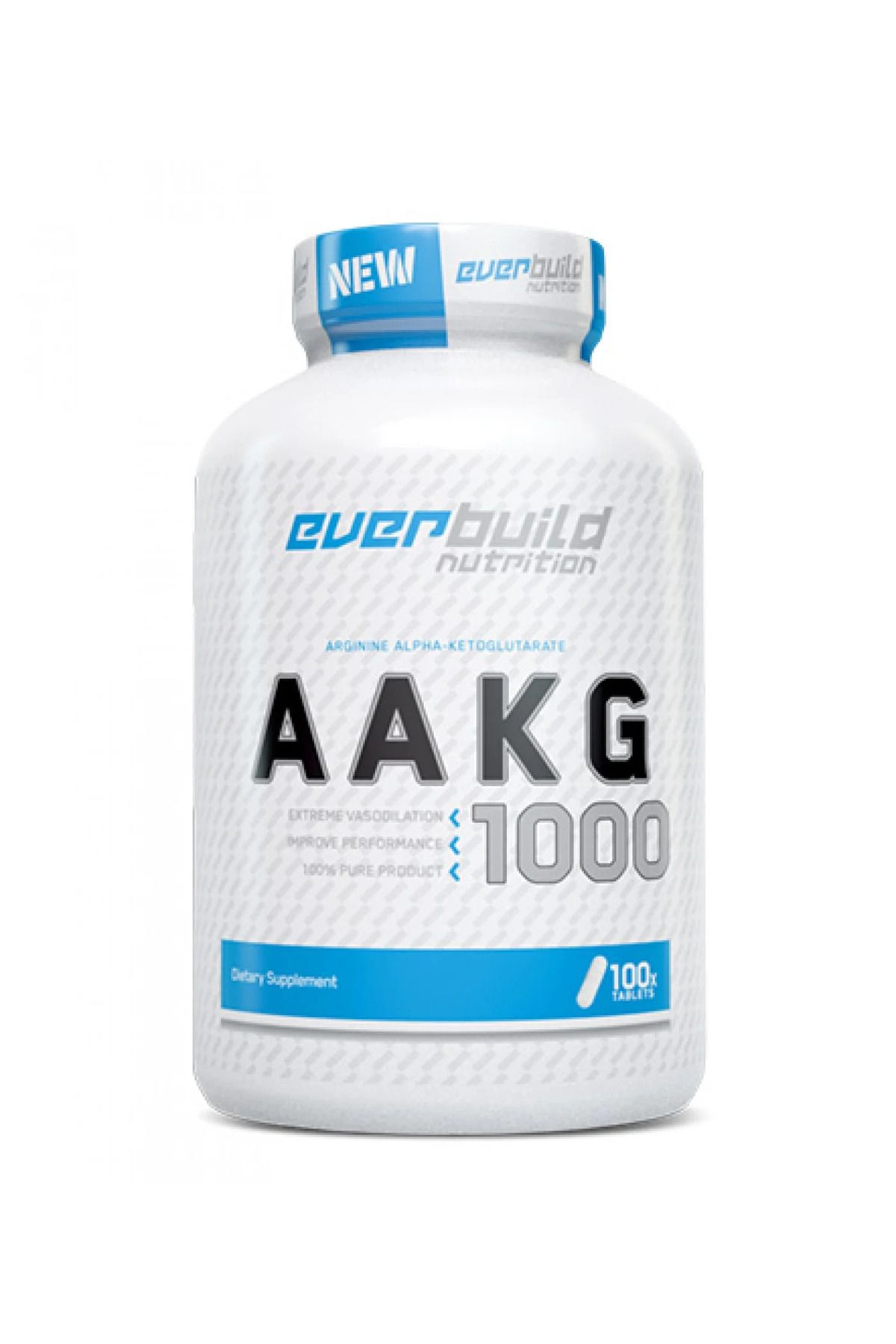 EverBuild Nutrition EVERBUİLD AAKG arginine alpha ketoglutarate AKG 1000 mg / 100 Tabs