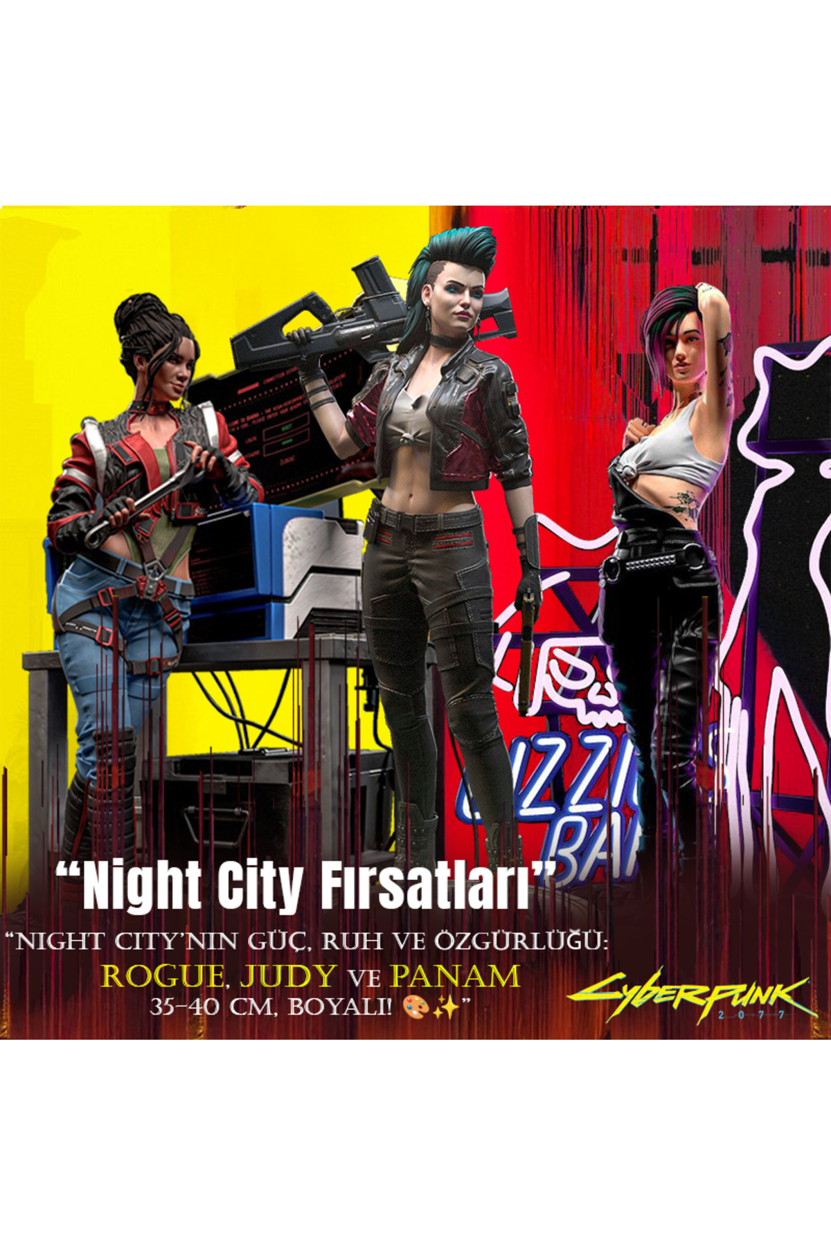Cyberpunk 2077 Rogue Judy Ve Panam  - Night City'nin Güç Ruh Ve Özgürlüğü