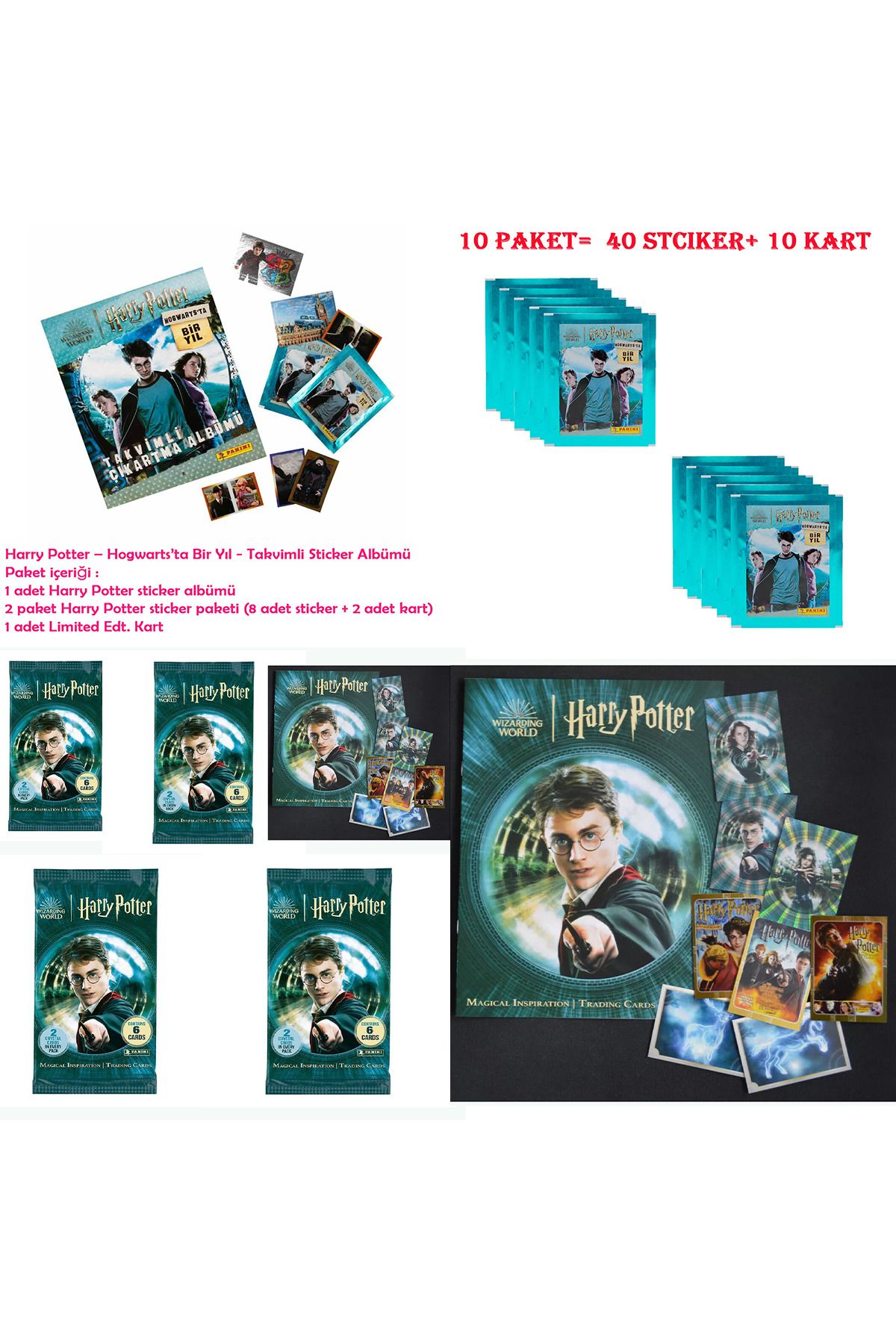 Panini Harry Potter New Year 2025 Big Collection (Sticker Album+ 10'lu Sticker + 4'lü Inspiration Kart)