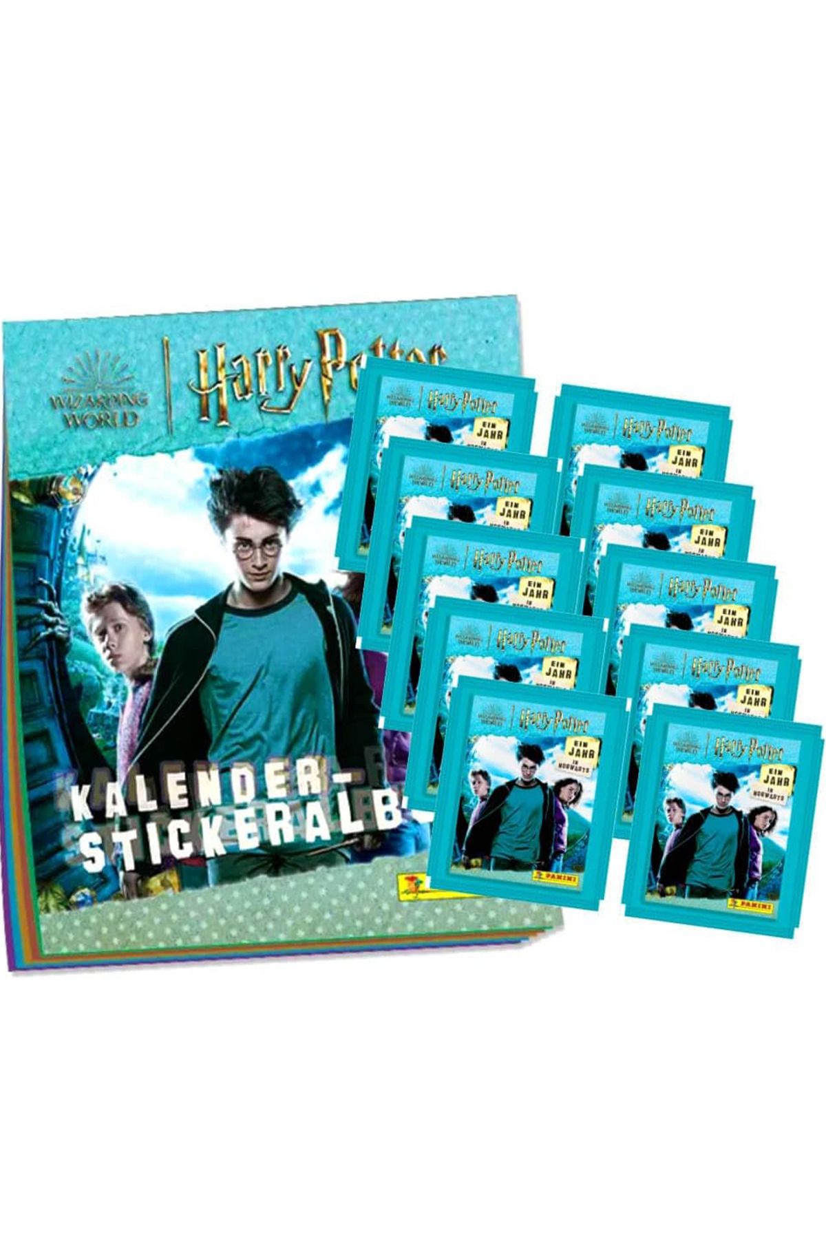 Panini The Magic of Hogwarts Sticker Collection Album + 10 Paket Sticker Seti