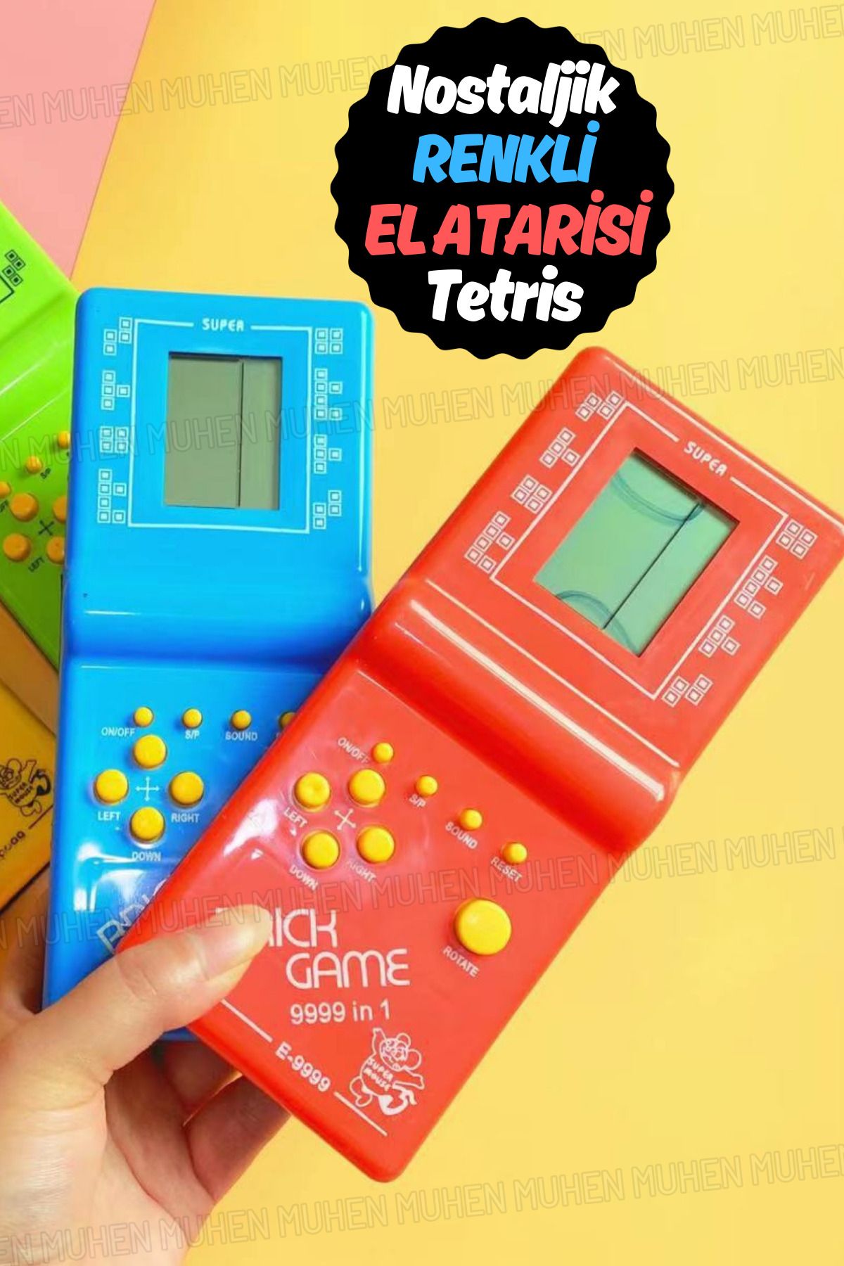 Yenilig Klasik Tetris Eğlencesini Nostaljik El Atarisi ile Yeniden Keşfedin: Kompakt ve Şık Tasarım